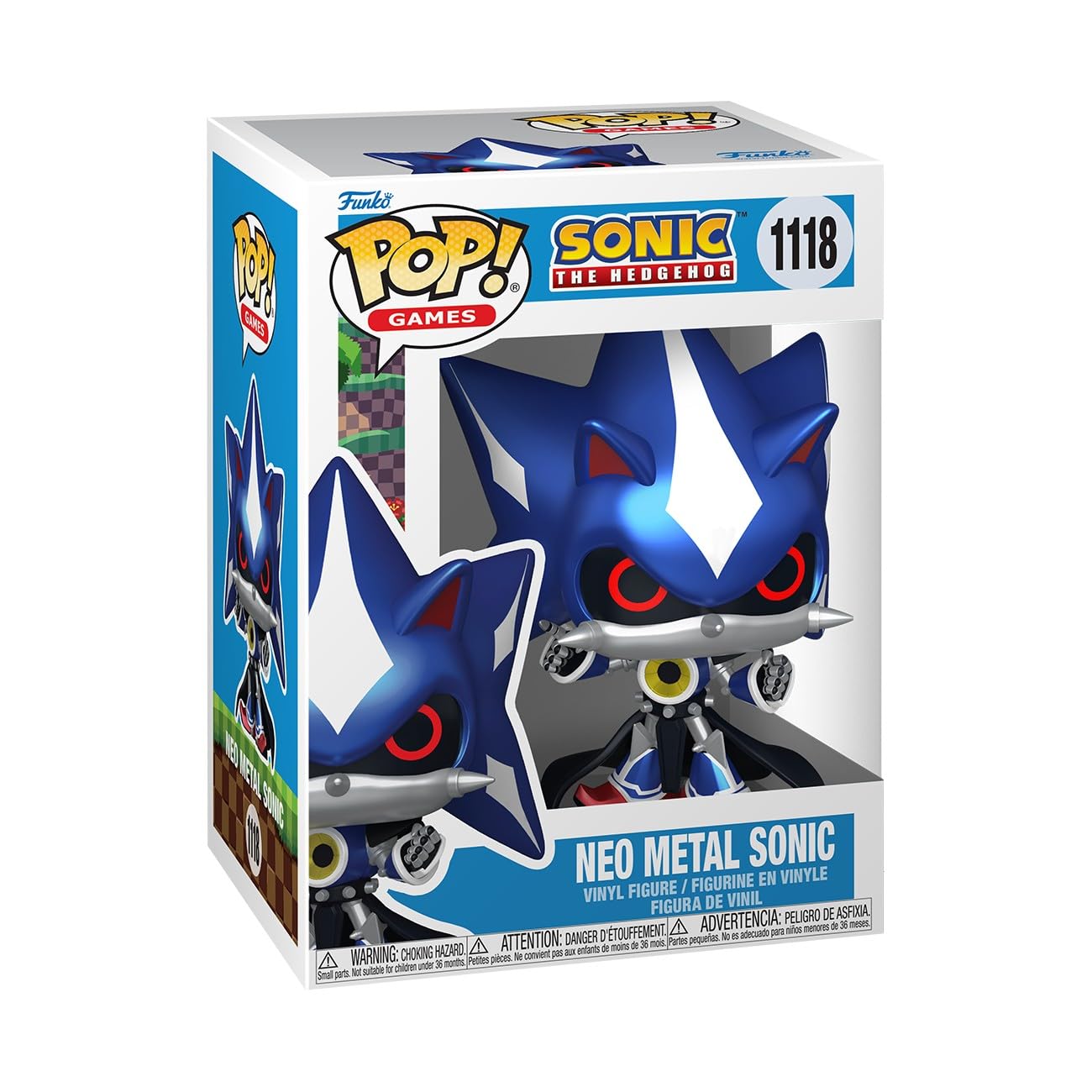 Funko Pop! Games Sonic the Hedgehog - Neo Metal Sonic Metallic Vinyl Figure
