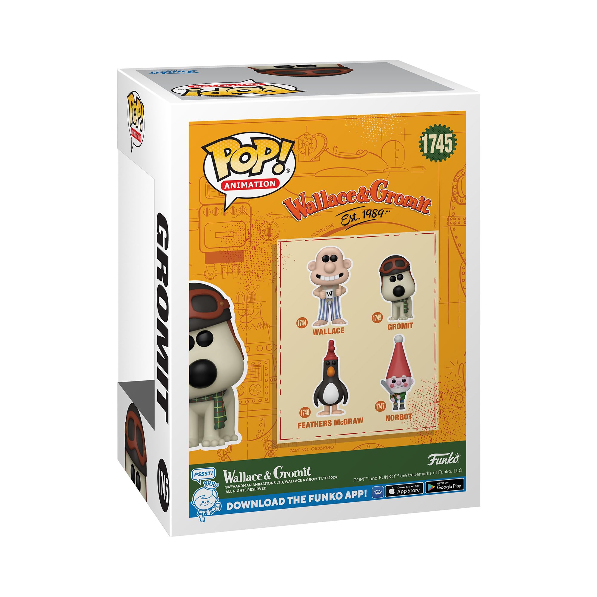 Funko Pop! Movies: Wallace & Gromit - Gromit Vinyl Figure 5