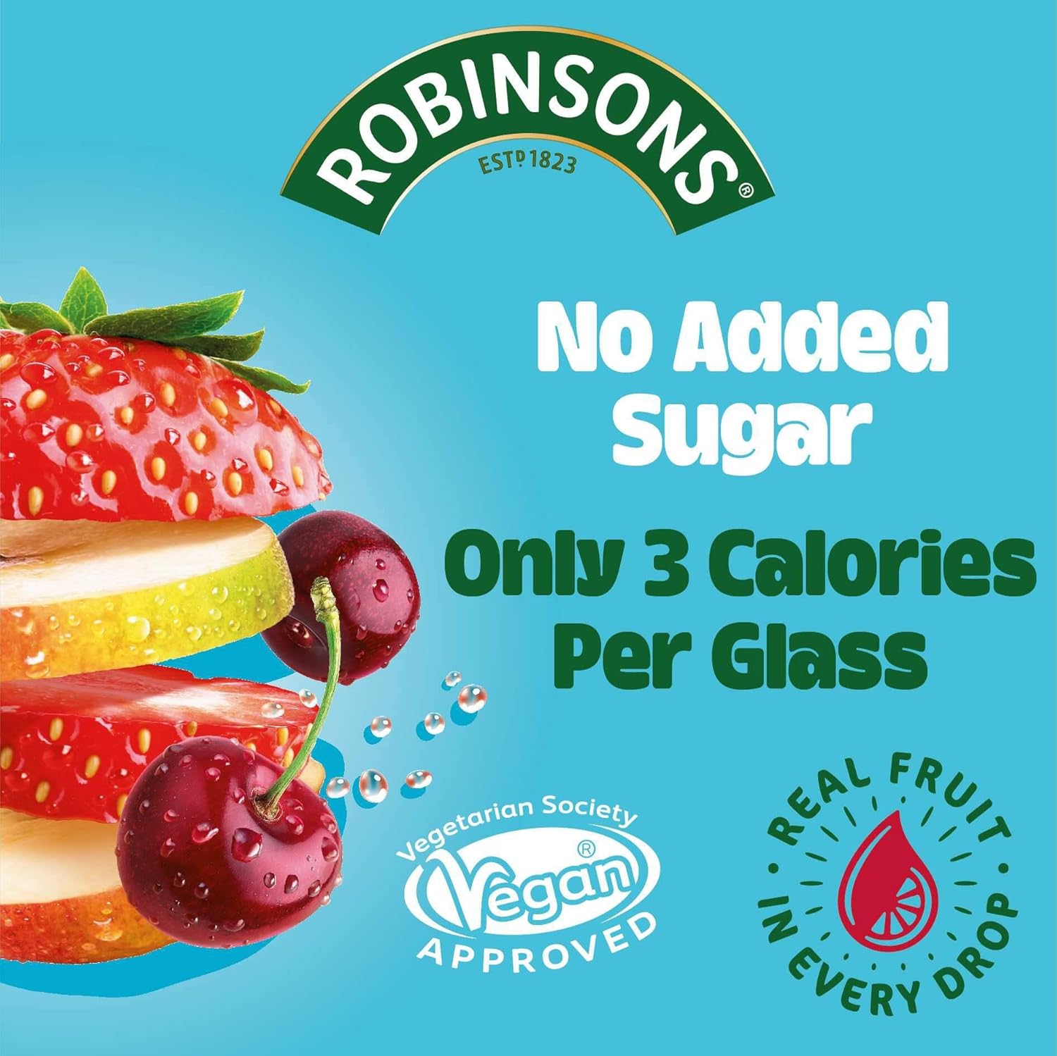 Robinsons Doppelt Stark Apfel &amp; Schwarze Johannisbeere, ohne Zuckerzusatz, 1,75 l 3