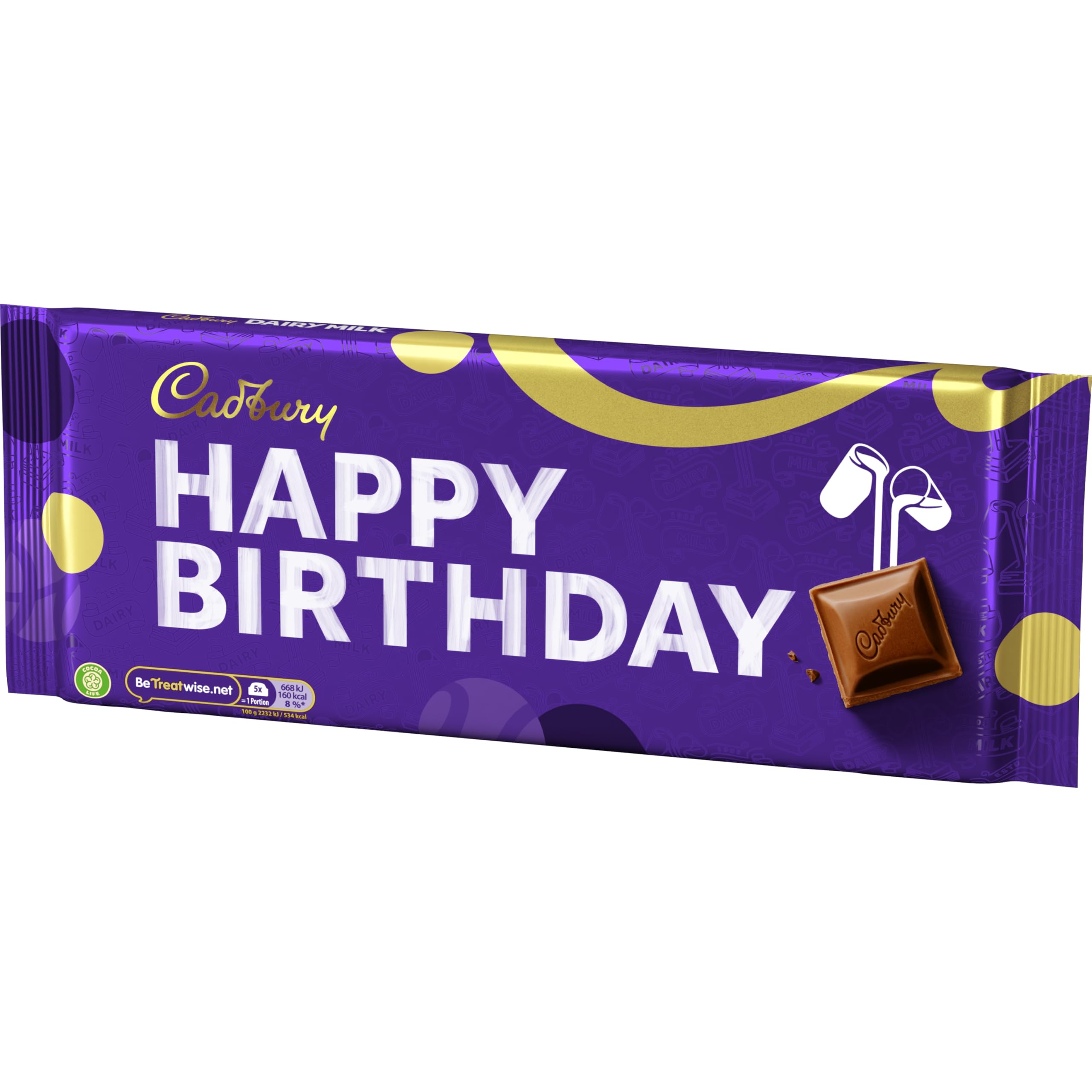 Cadbury Dairy Milk 360g Happy Birthday Chocolate Bar 3