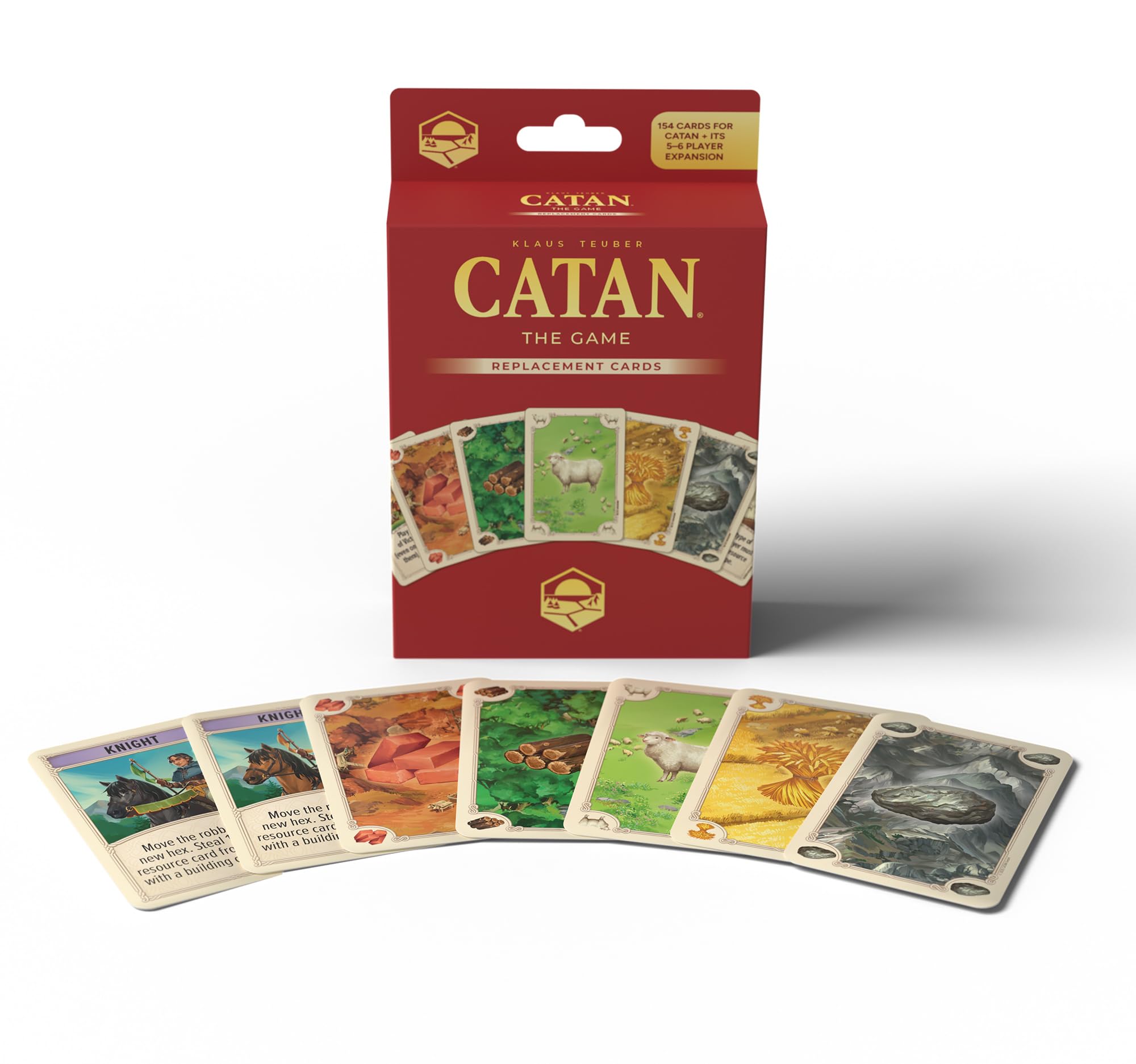 CATAN Base Game Card Accessory (6th Edition) Complete Replacement Set