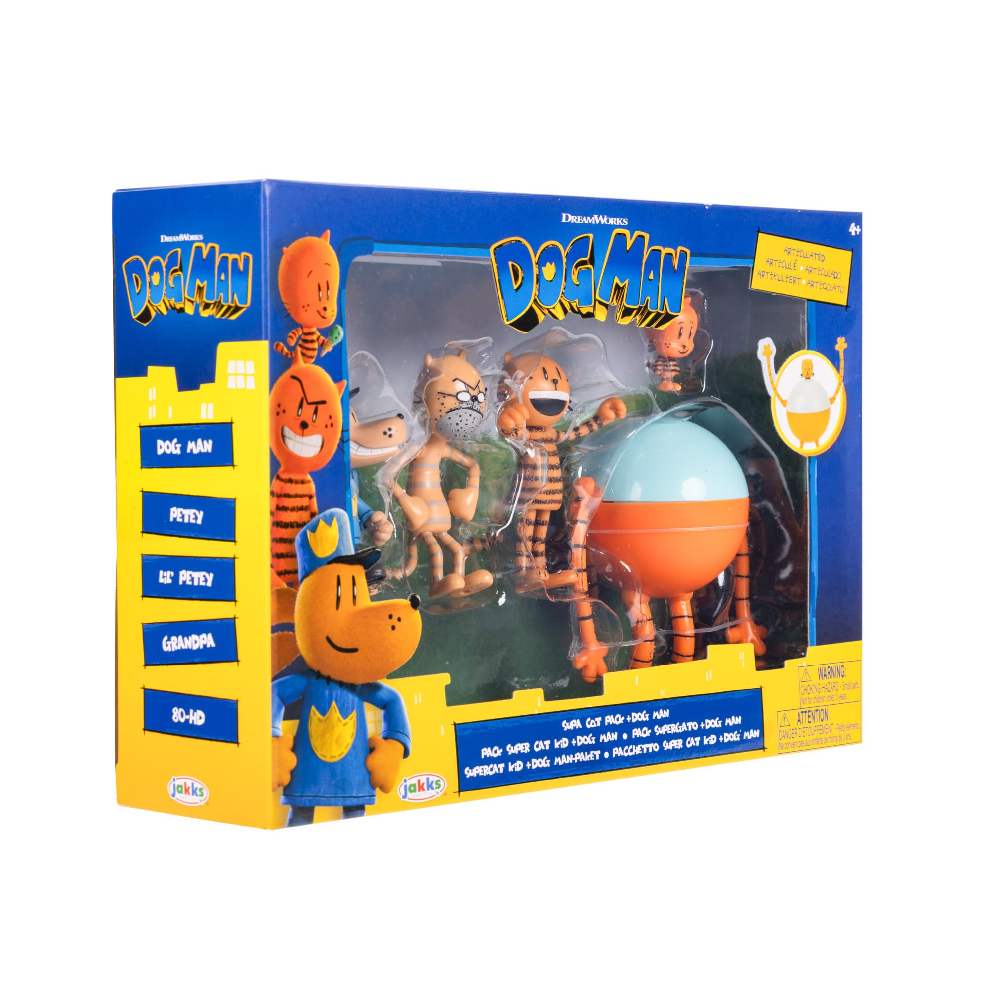 Dog Man Movie Action Figures Multipack - 6.3cm Articulated Play Figures 7