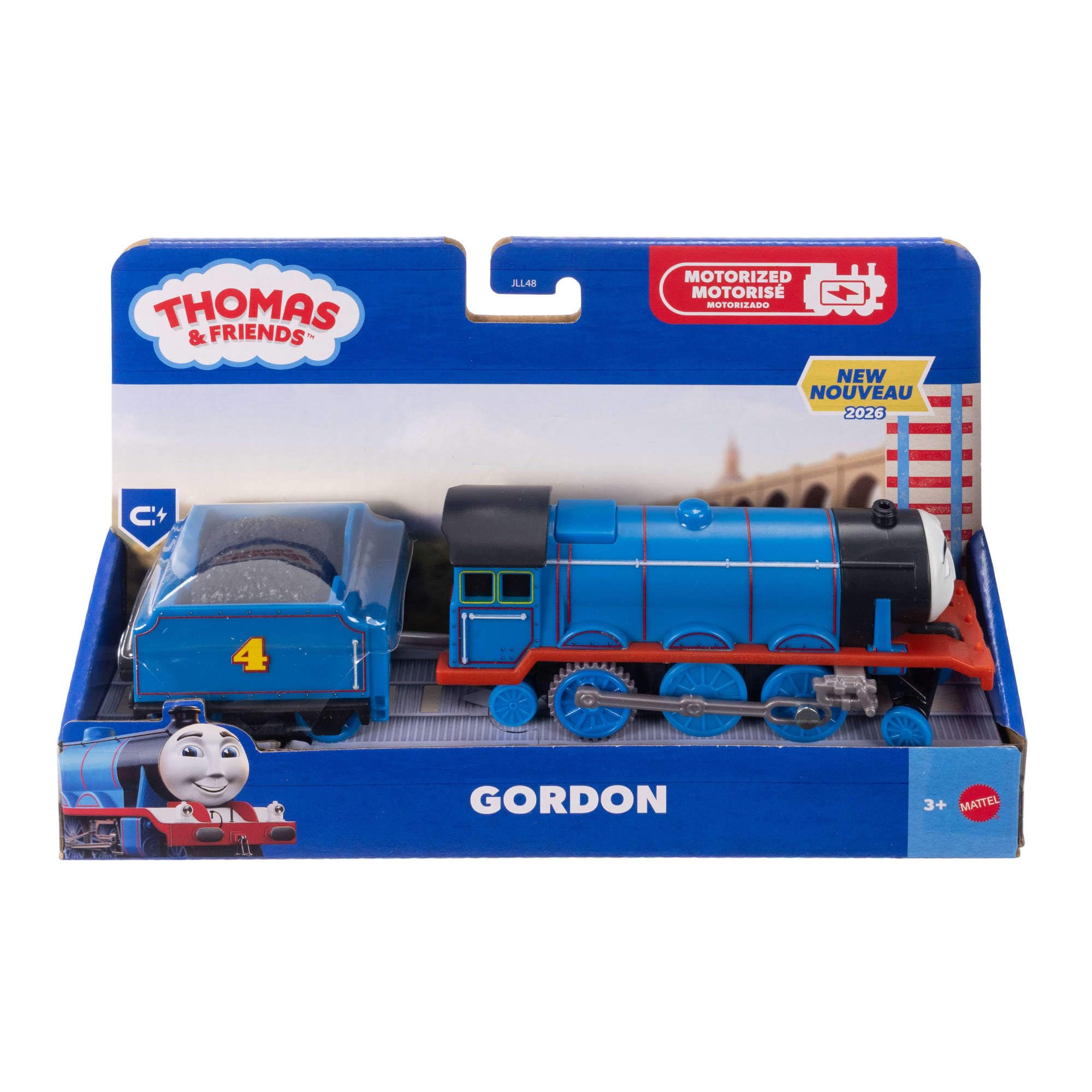 THOMAS & FRIENDS Motorized Toy Train - Gordo Engine with Cargo Car | Battery-Powered | Ages 3Y+ 6
