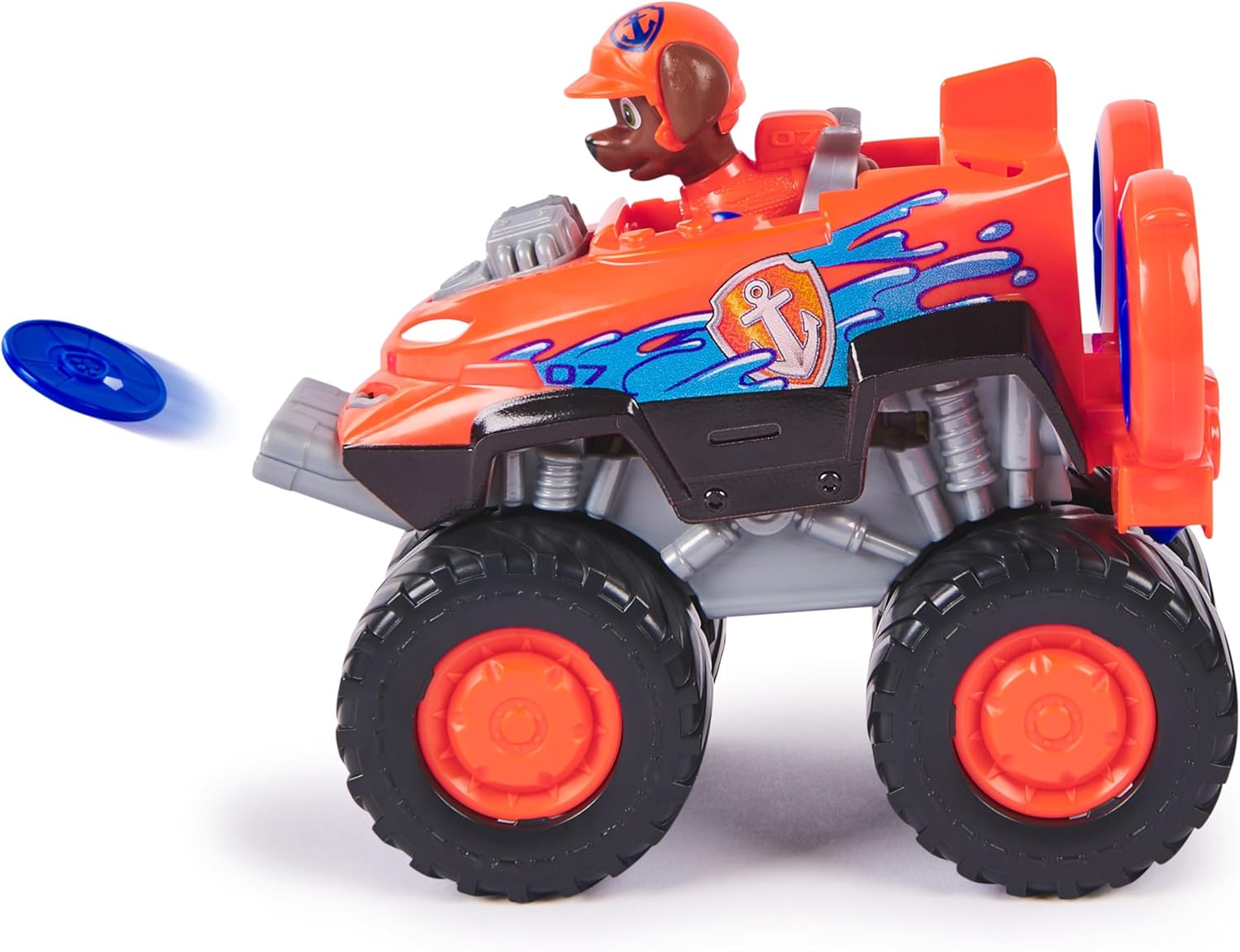 Paw Patrol Rescue Wheels Zuma's Hovercraft Toy Truck with Projectile Launcher - Ages 3+ 4