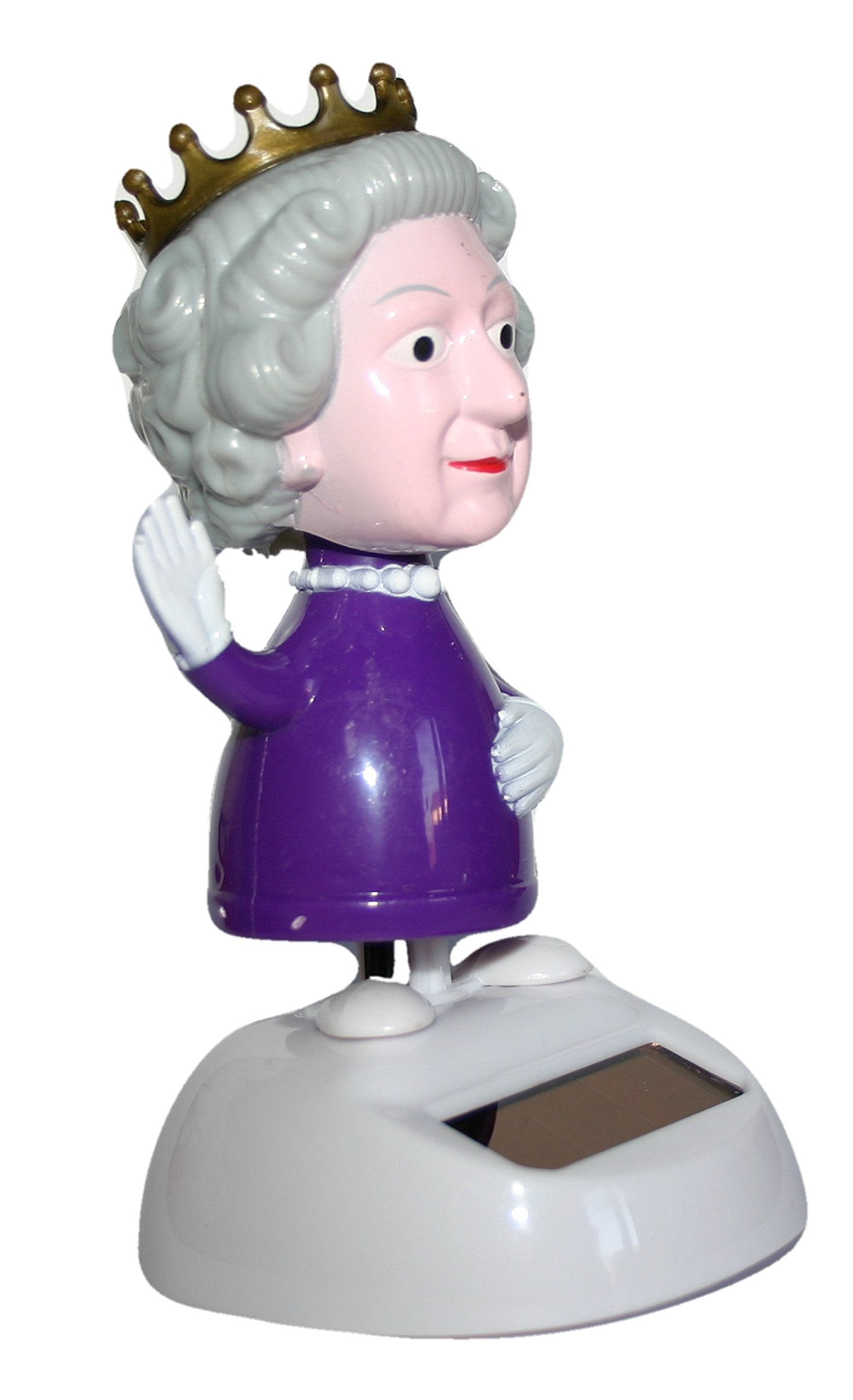 Puckator Solar-Powered Dancing Queen Ornament Figure (Gold Color, 10cm Height)