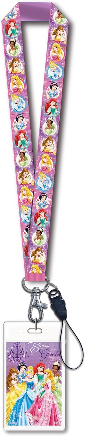 Disney - Disney Princess Lanyard with Card Holder Accessory