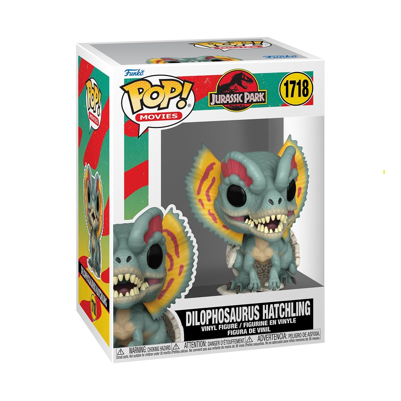 Funko POP! Movies: Jurassic Park Dilophosaurus Chibi Figure | Vinyl | 3.75 Inches