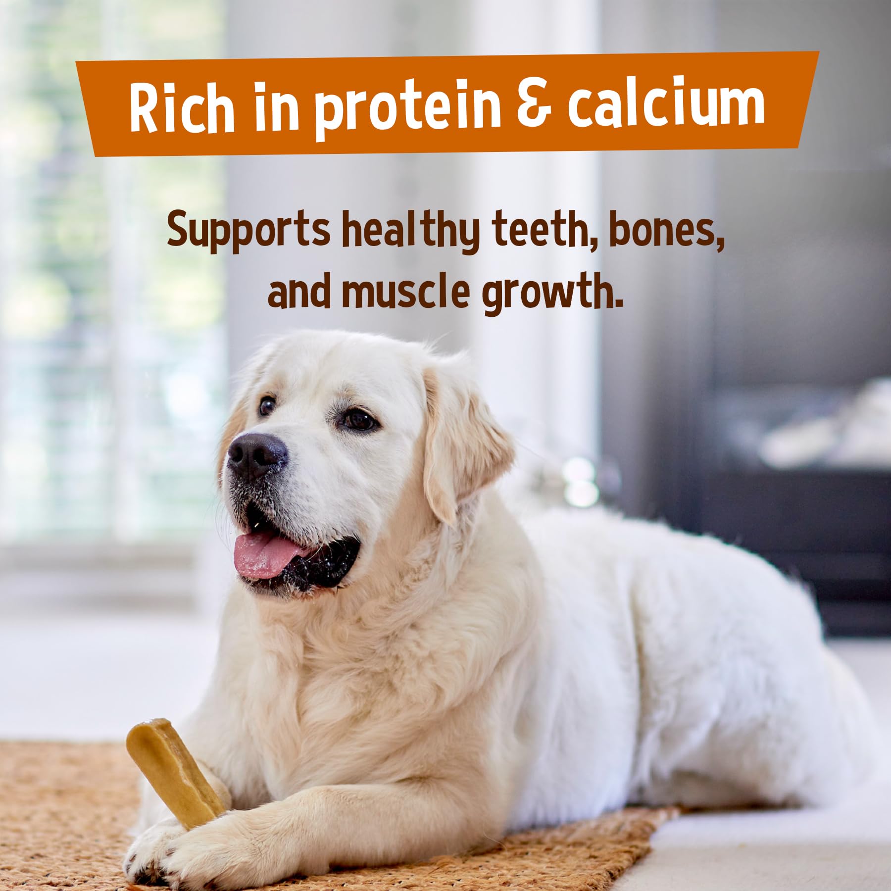 Yakers Peanut Butter & Banana Dog Chew for Adult Dogs | 140g Stick 8