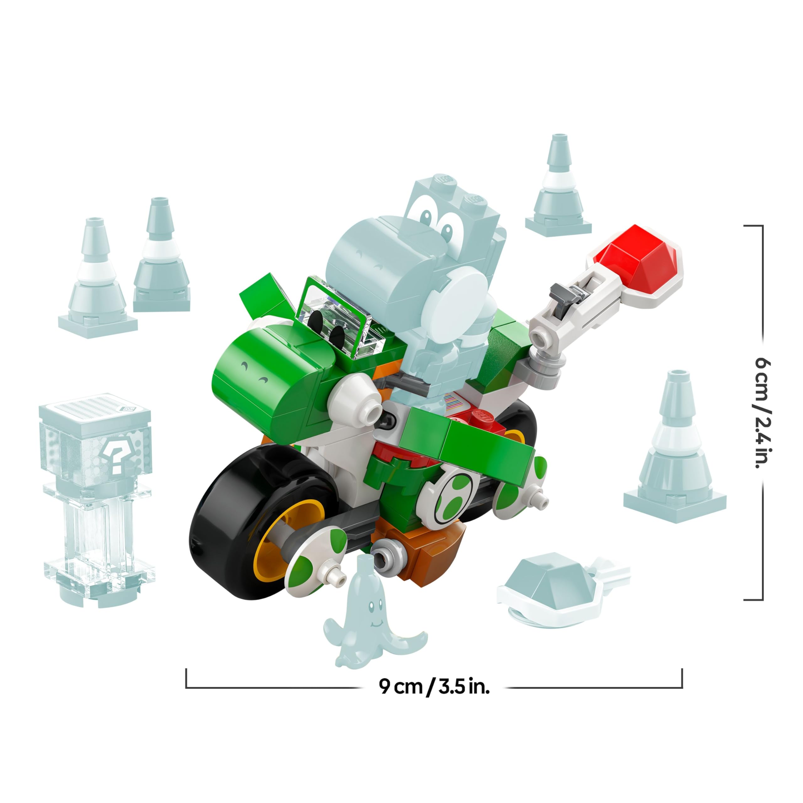 LEGO Super Mario: Mario Kart – Yoshi Bike Set - Building Toy for Kids 7+ 4