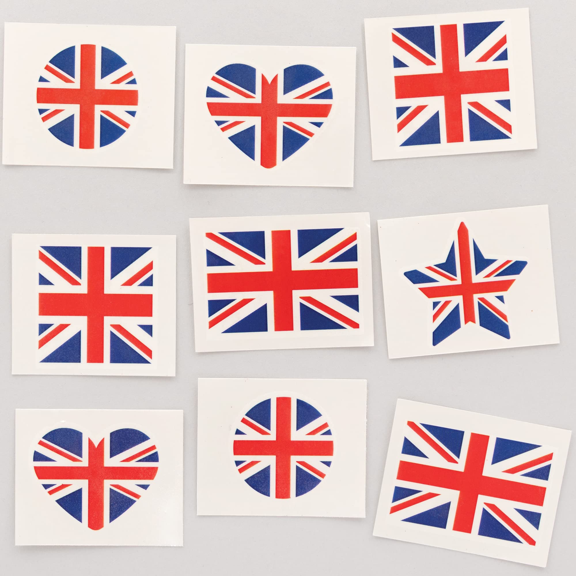 Baker Ross PJ153 Temporary Kids Union Jack Tattoos - Pack of 60 4