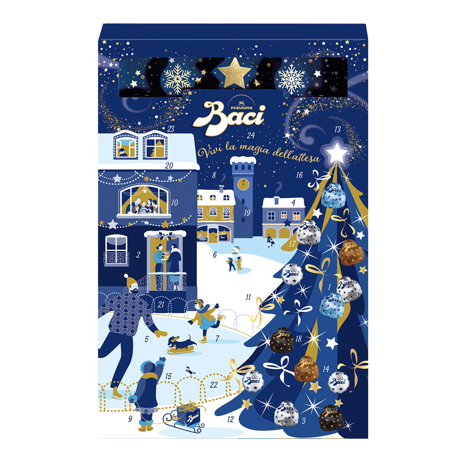 Baci Perugina - Christmas Advent Calendar with Assorted Chocolate Truffles & Hazelnut Fillings 5