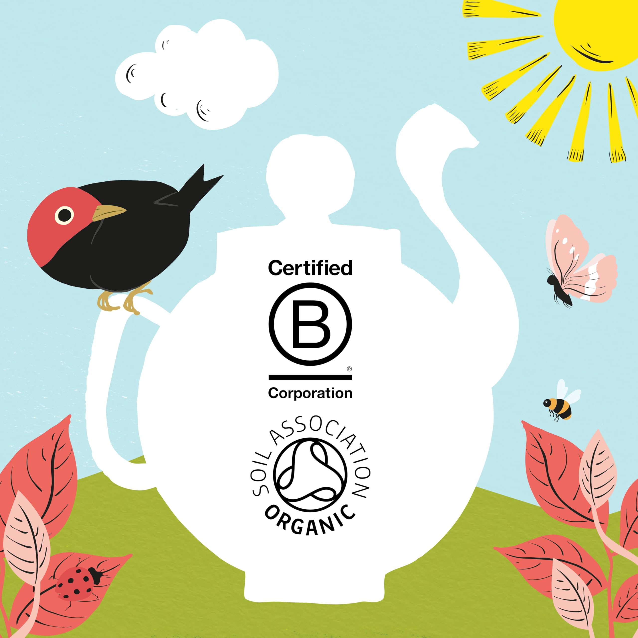 Clipper Organic Chamomile and Peach Infusions Fruit Teabags, 80 Tea Bags 3