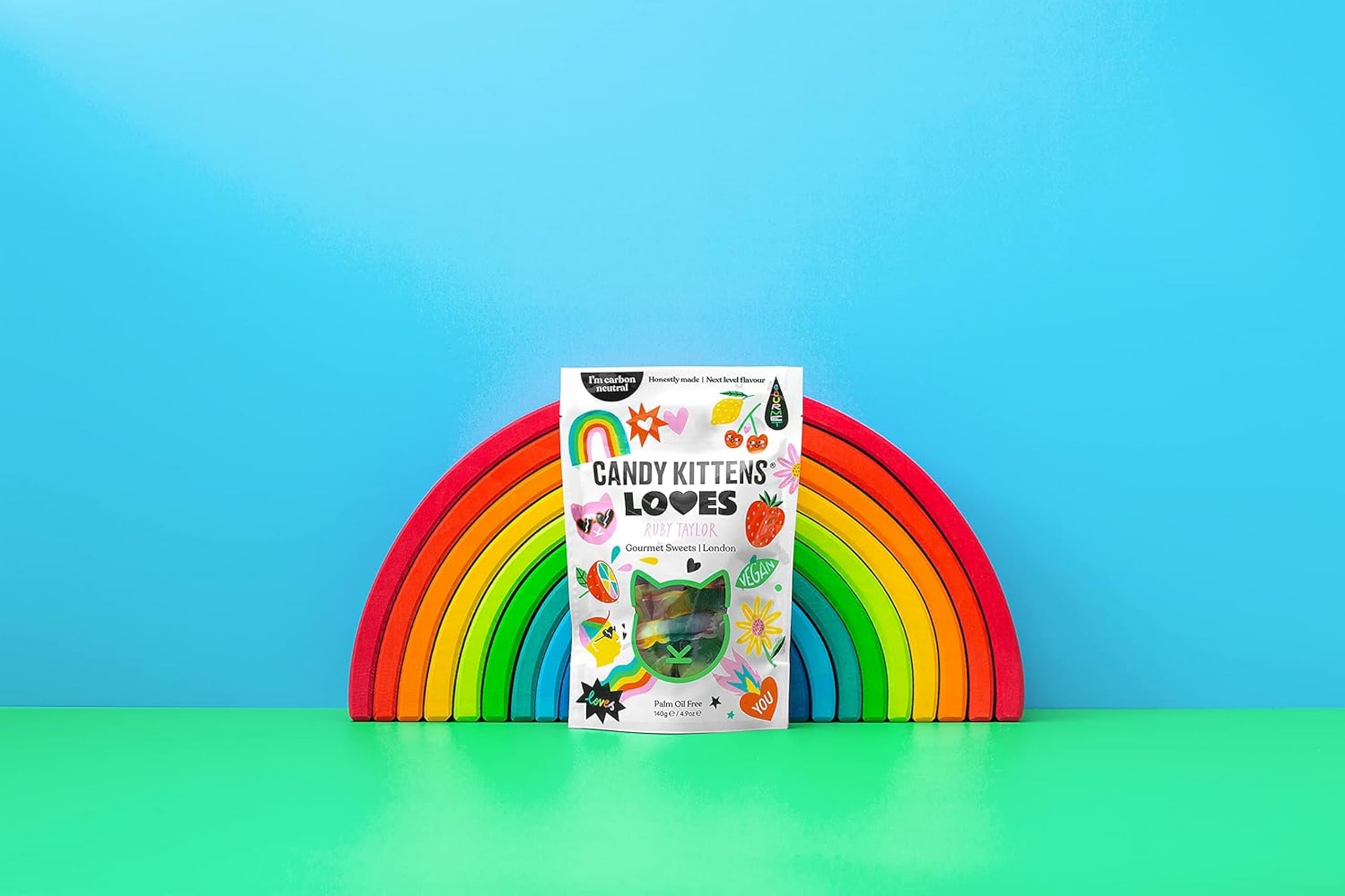 Candy Kittens LOVES Vegan Sweets – Fizzy Treats with Real Fruit Juice (140g) 6