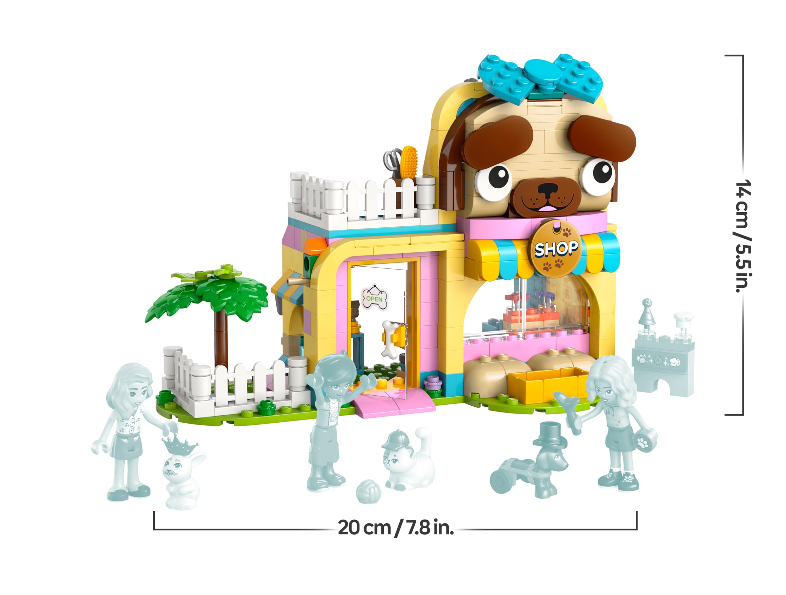 LEGO Friends Pet Accessories Shop Set - Animal Building Toy Playset with 2 Mini Dolls, 375 Pieces 15