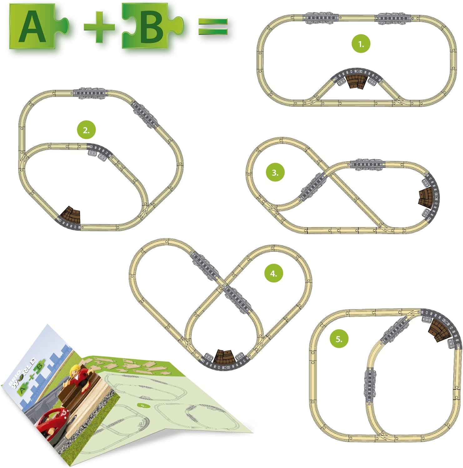 BRIO World Starter Set Travel Toy Train Set for Kids Age 3 Years Up - Wooden Tod 5