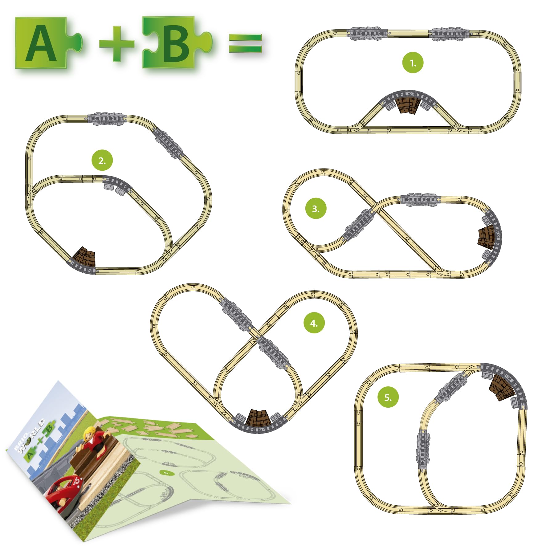 BRIO World Starter Set Travel Toy Train Set - 22 Pieces, Wooden, Ages 3+ | Model 63607900 4