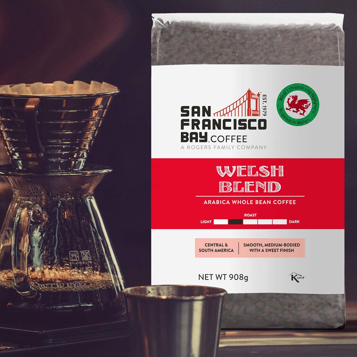 San Francisco Bay Coffee Welsh Blend, Whole Bean, 908g 3