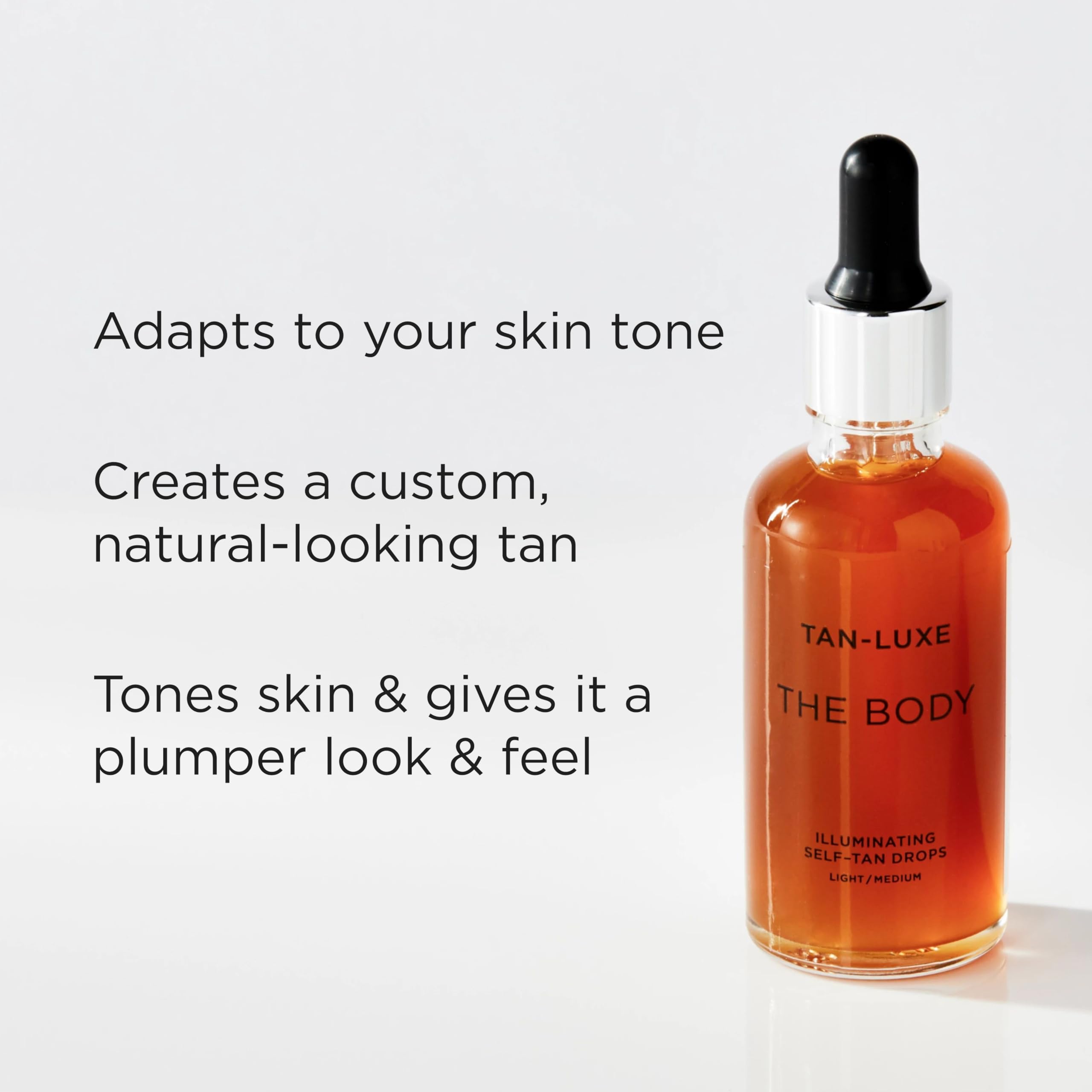 TAN-LUXE THE BODY Self Tan Drops - Customizable Glow | Light/Medium | 50 ml 4