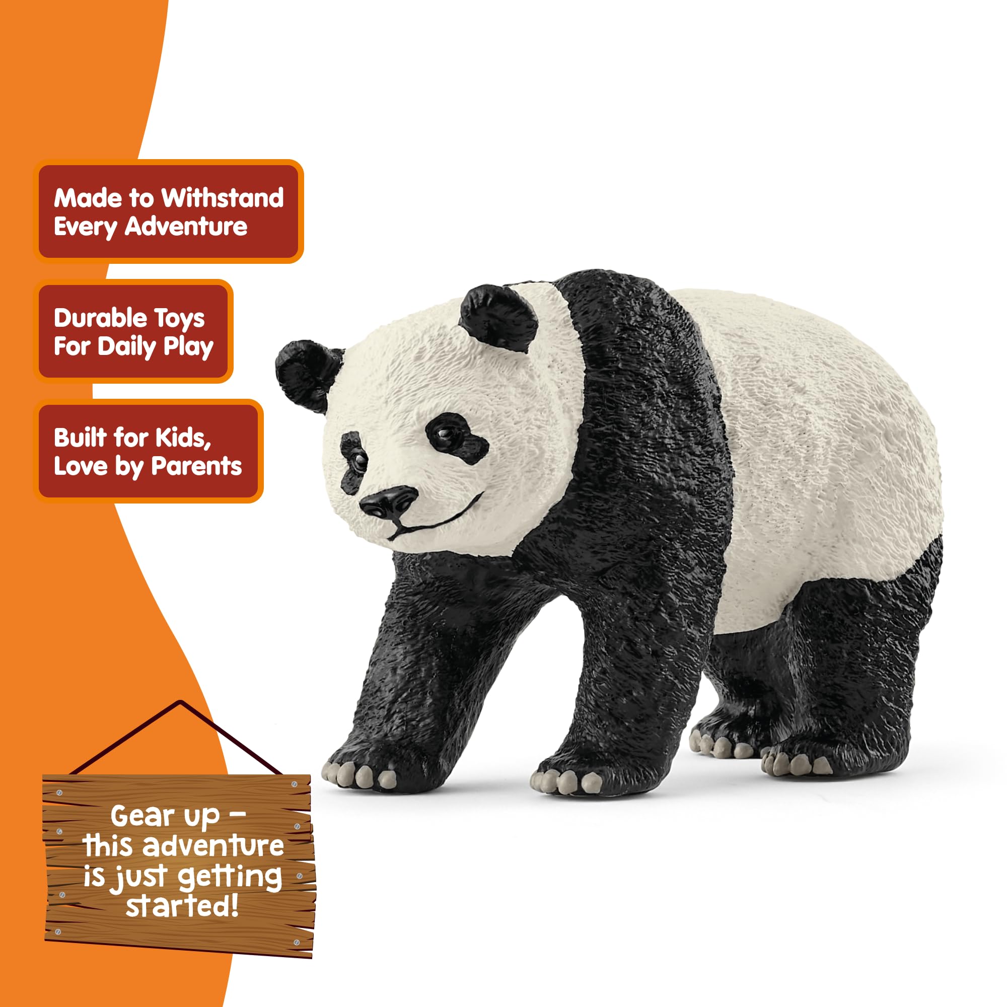 Schleich 14885 Giant Panda Figurine - Wildlife Animal Play Figure for Ages 3+ 8