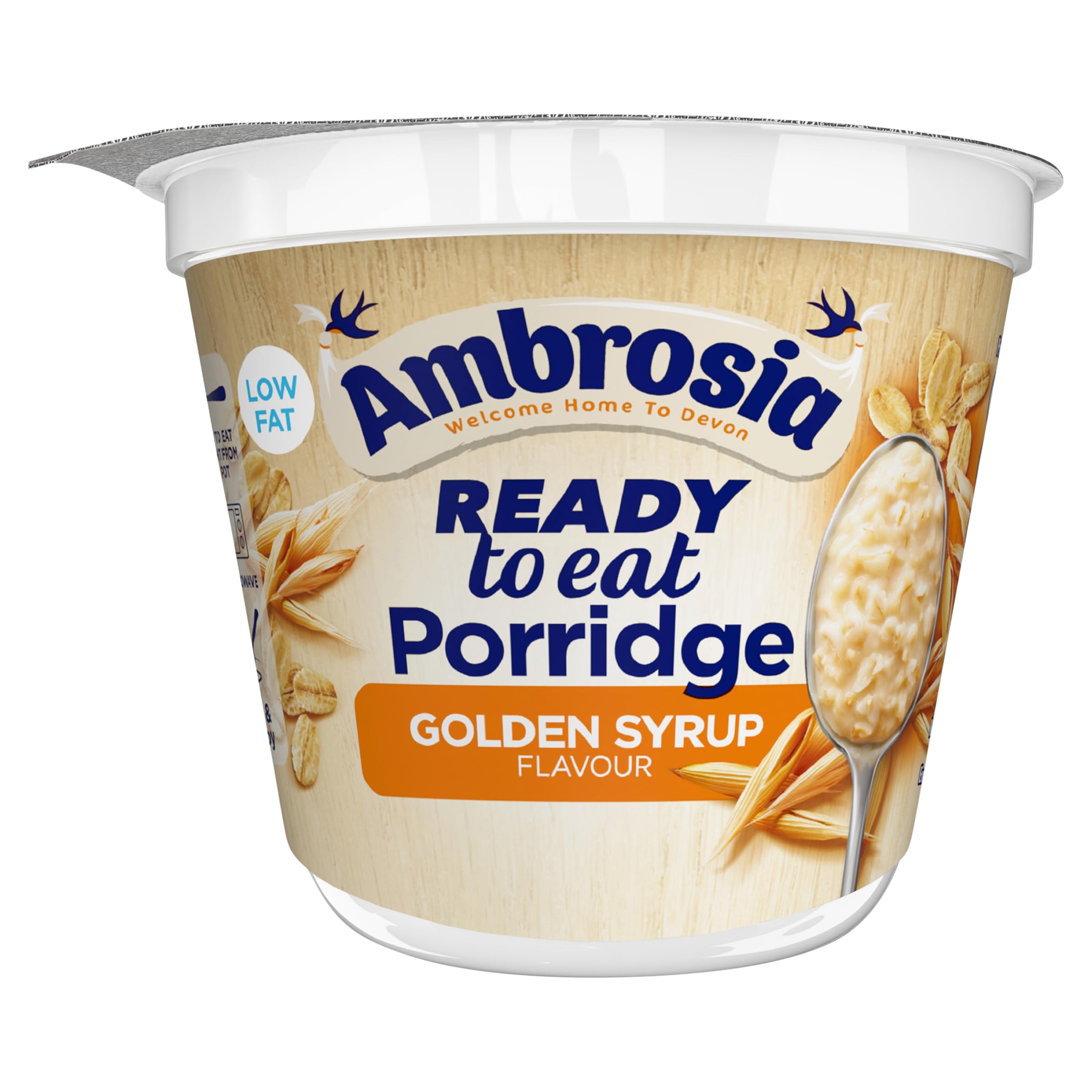 Ambrosia Low Fat Porridge Pots - Golden Syrup Flavour with British Wholegrain Oats | 6 x 210g 4