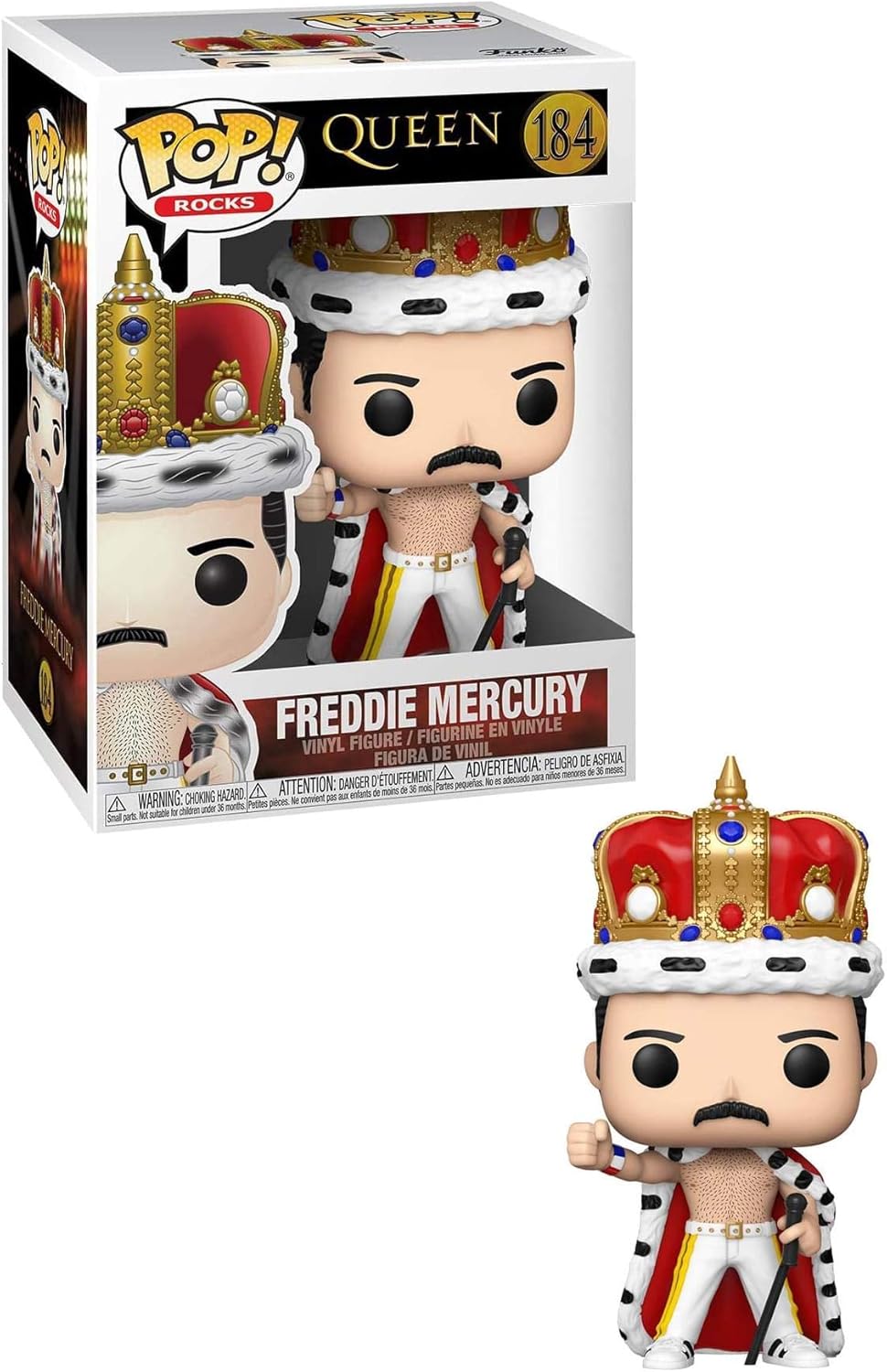 Funko Pop! Rocks: Freddie Mercury King Vinyl Figure 4