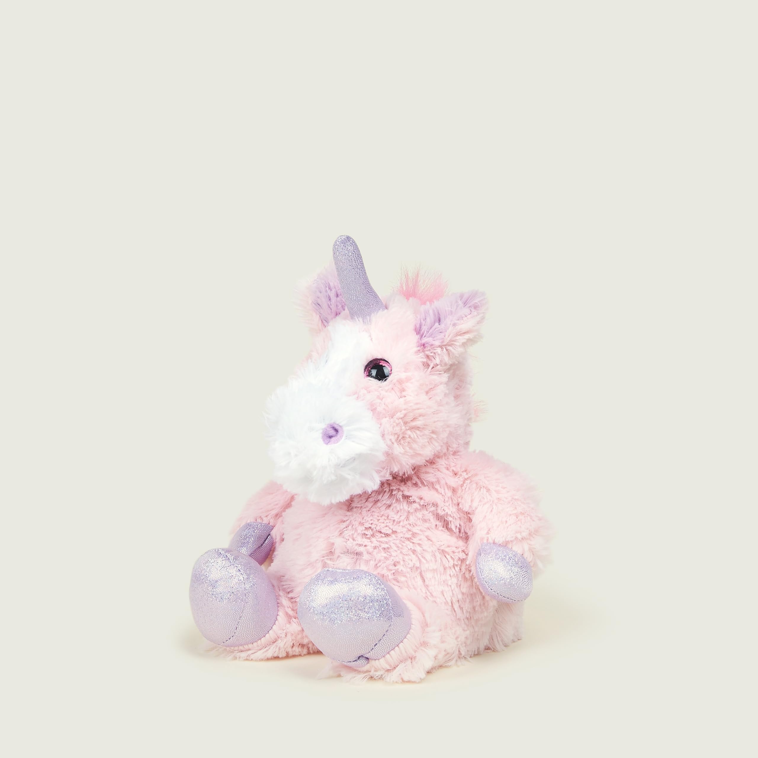 Warmies - Junior Sparkly Pink Unicorn Plush Heatable and Weighted with French Lavender Scent 8