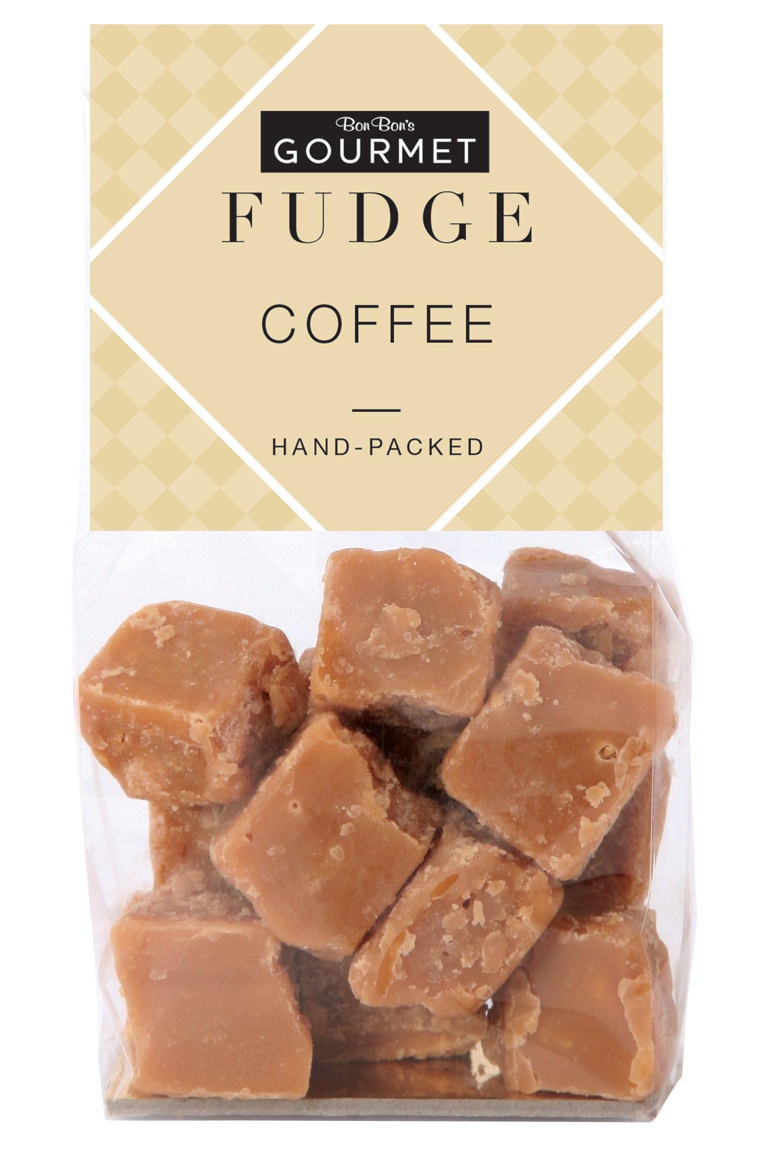 Bon Bon's Gourmet - Coffee Fudge Bag, Handmade British All Butter Fudge, 150g