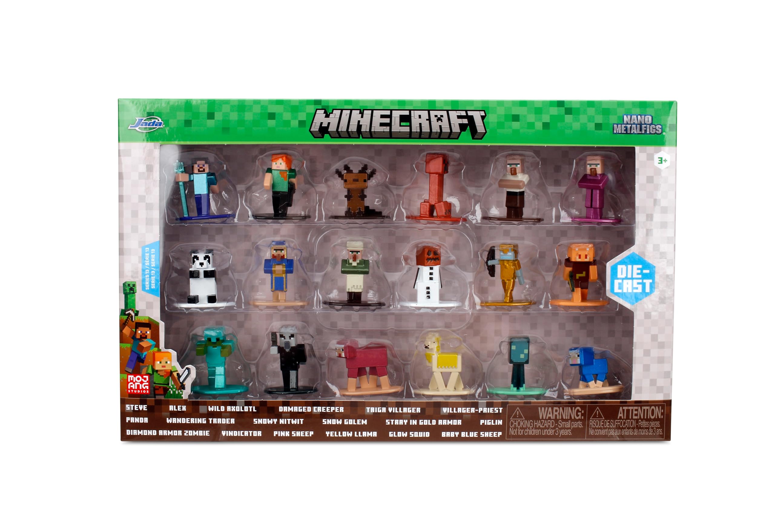 Minecraft Nano Metalfigs Multipack Wave 13 - 18 Die-Cast Collectible Figures