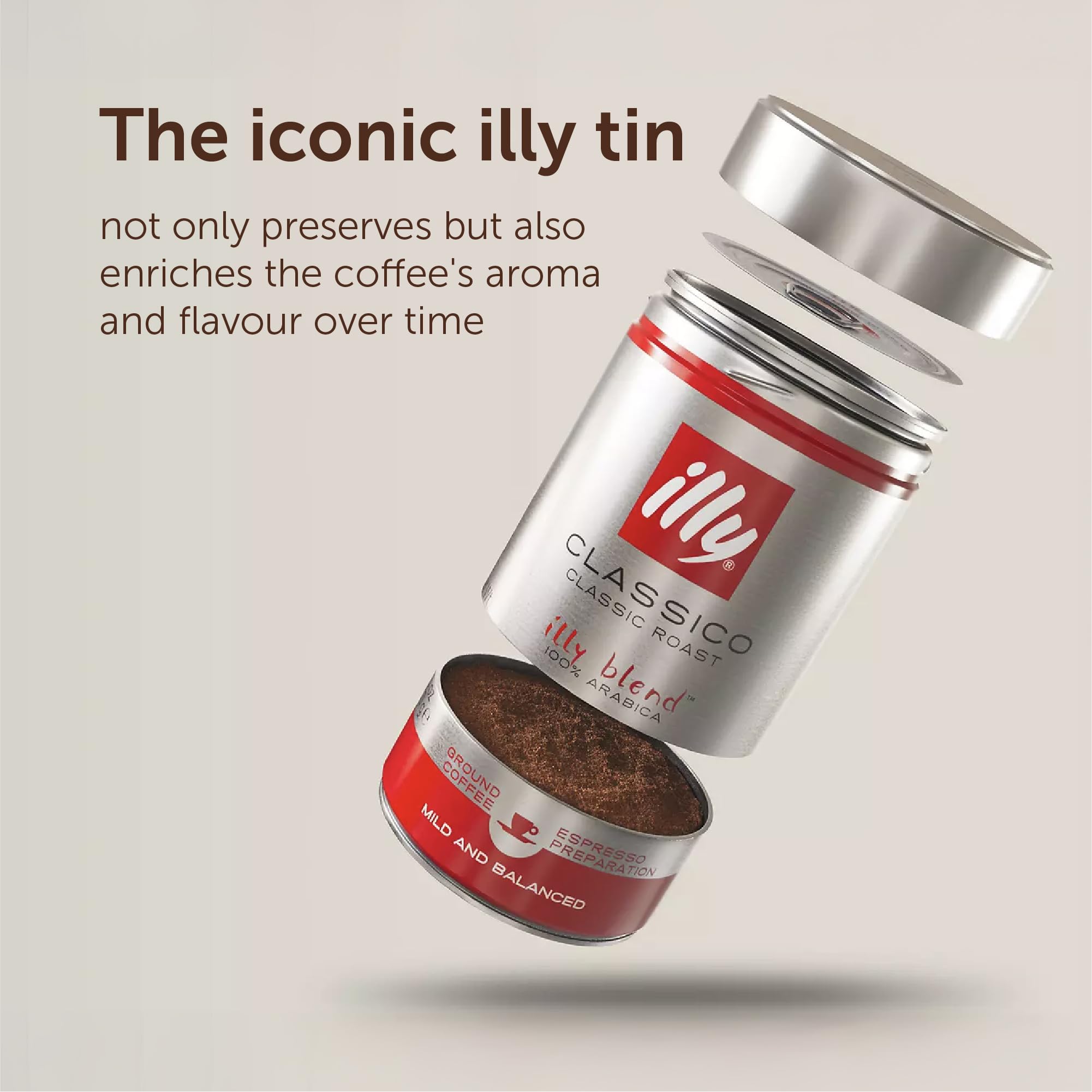 illy Colombia Ground Coffee - Single Origin Medium Roast | 100% Arabica | 125g Tin 5