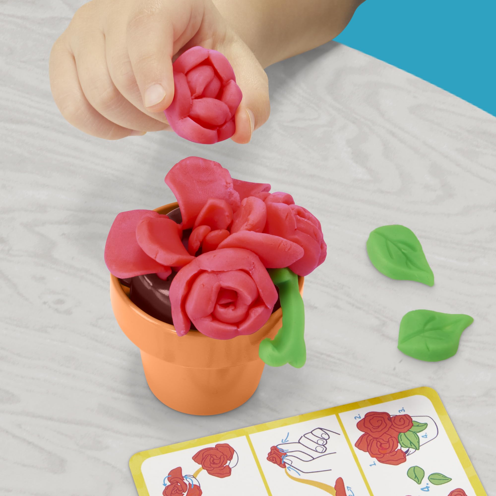 Play-Doh Blooming Flowers Playset - Creative Arts & Crafts for Toddlers 3+ 6