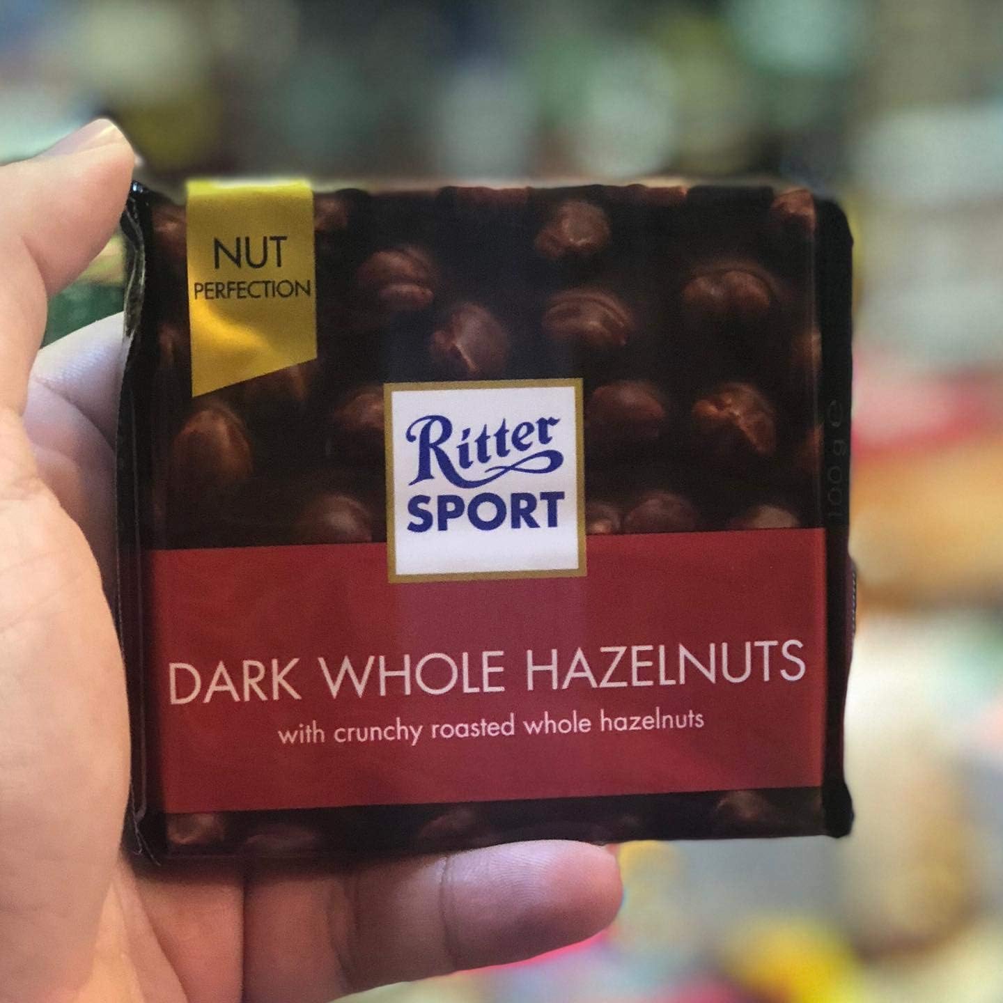 Ritter Sport Dark Chocolate Bar with Whole Hazelnuts - 100g 4