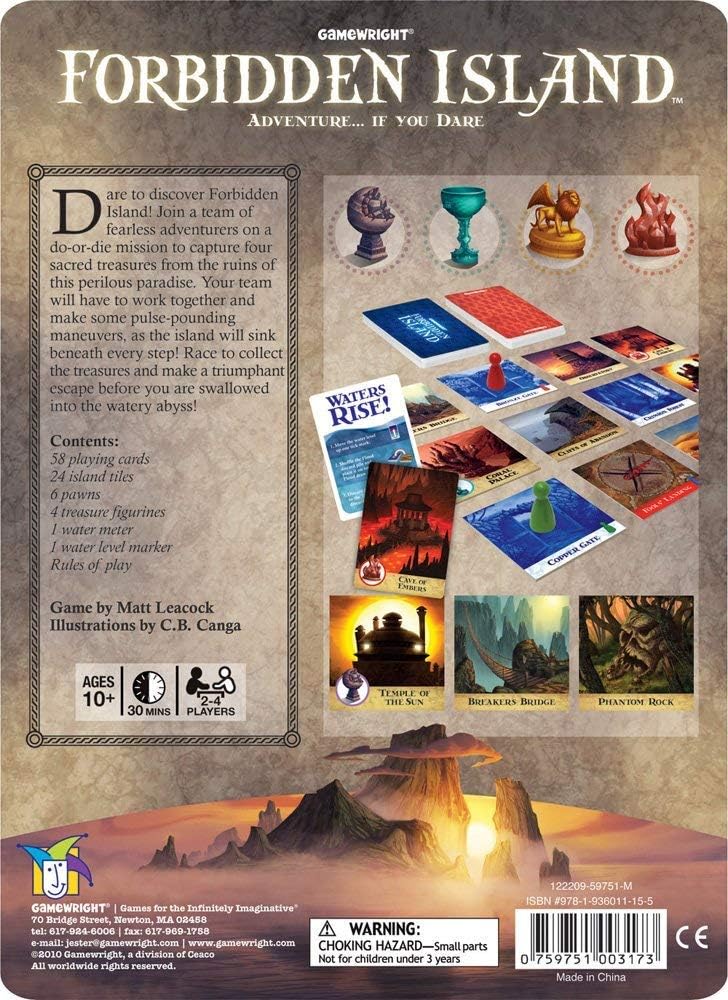 Gamewright Forbidden Island Board Game 3