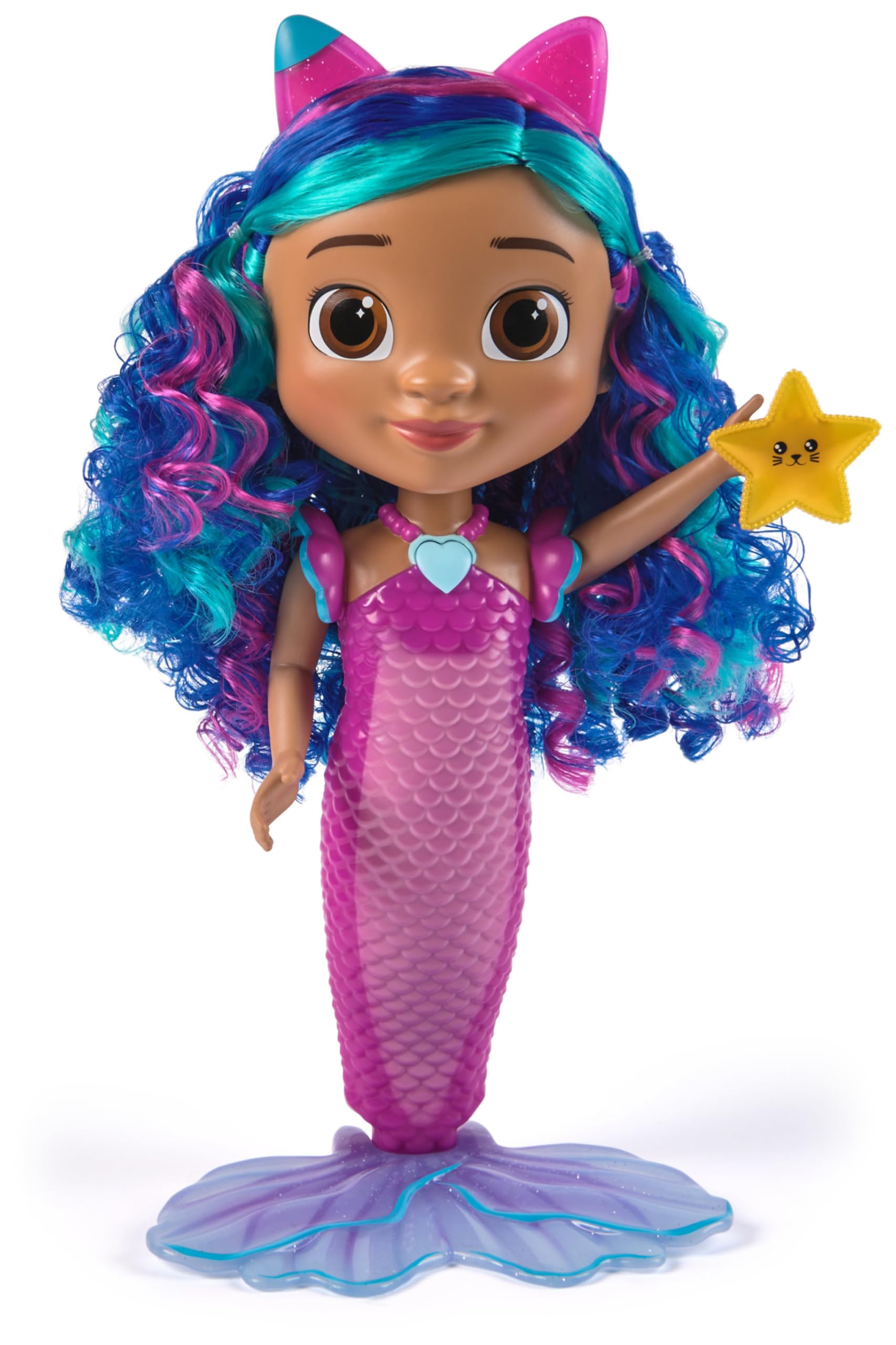 Mermaid Gabby Doll - Light-Up Heart & Color-Changing Tail for Kids 3+