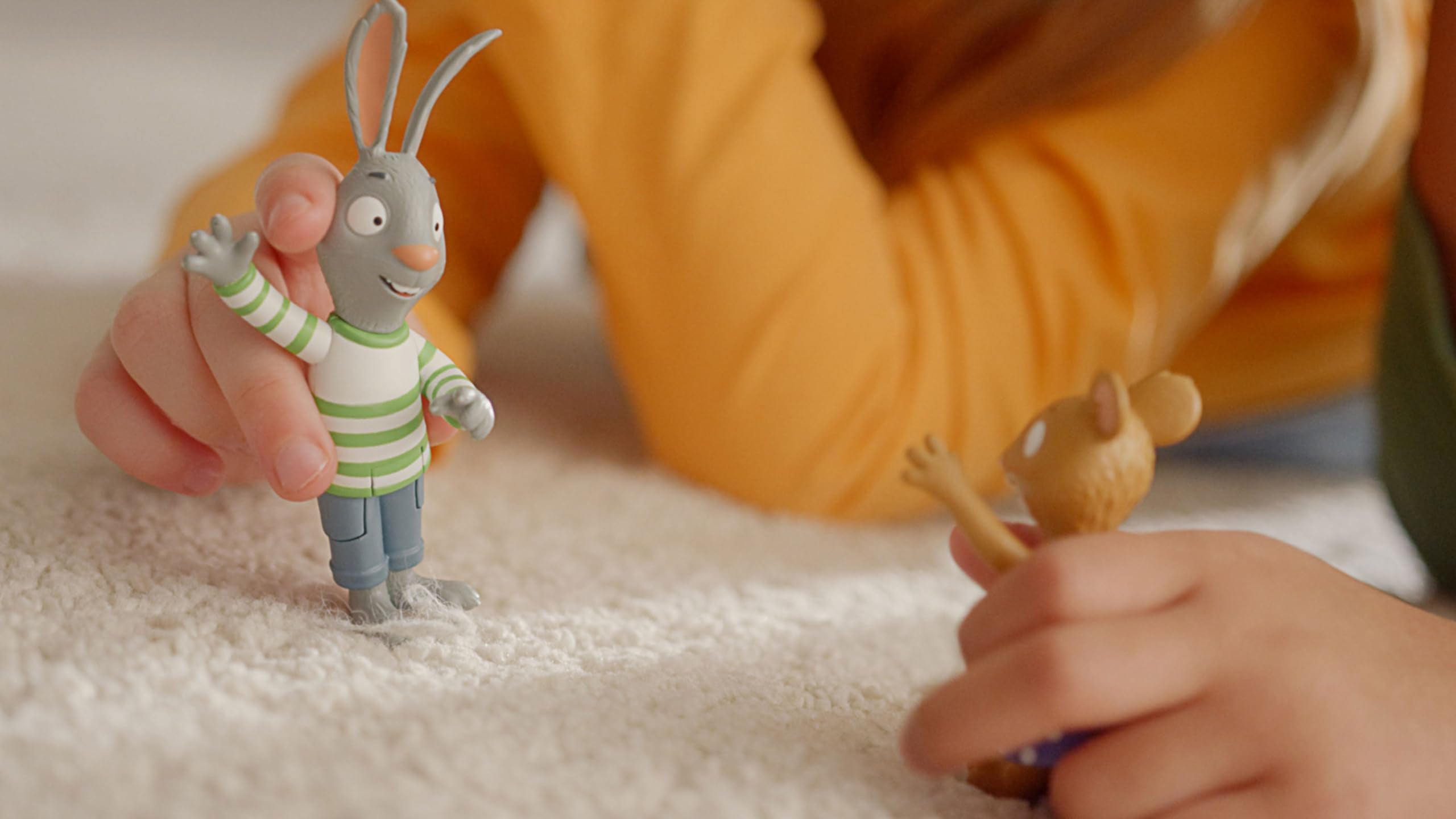 BANDAI Pip and Posy Twin Figure Pack - 2 x 10cm Bendable Figures 9