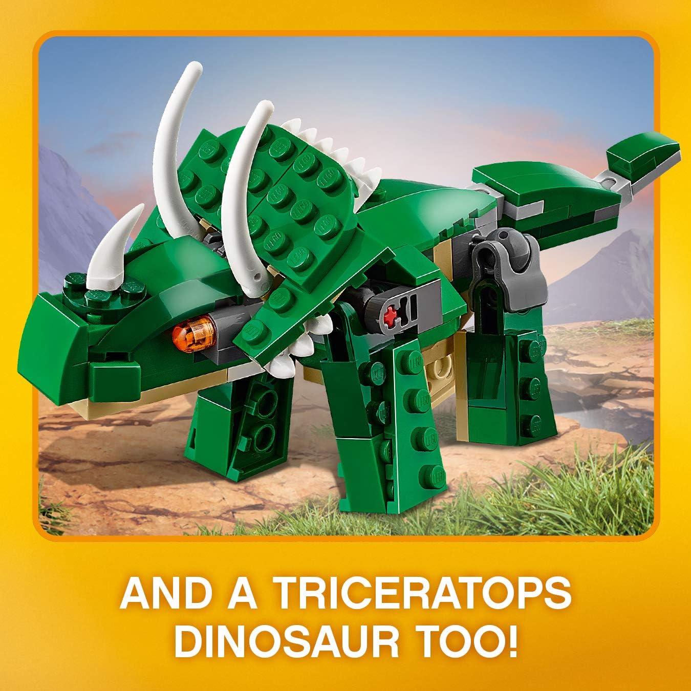 LEGO Creator Mighty Dinosaurs 3-in-1 Building Set - T-Rex, Triceratops & Pterodactyl - 174 Pieces 11