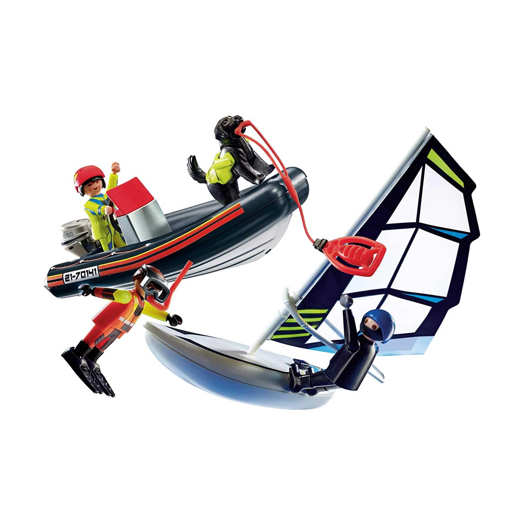 PLAYMOBIL City Action 70141 Sea Rescue: Water Rescue with Dog - Ages 4+ 3