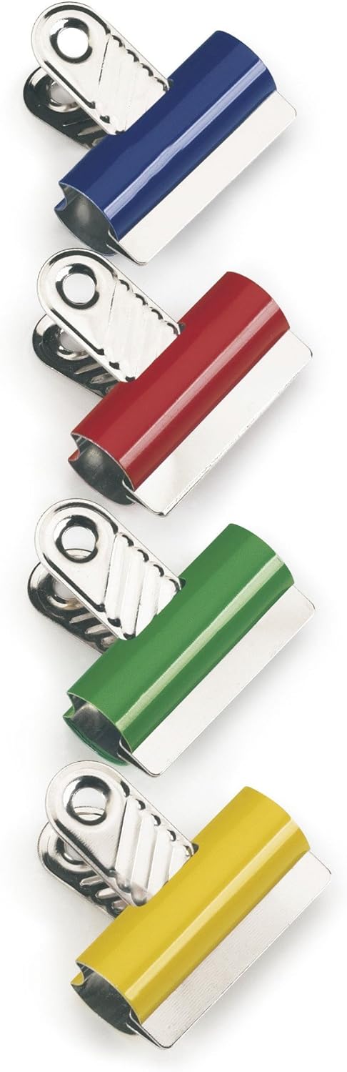 Rapesco RCB30COL 30 mm Letter Clips, Assorted Colours, Pack of 10