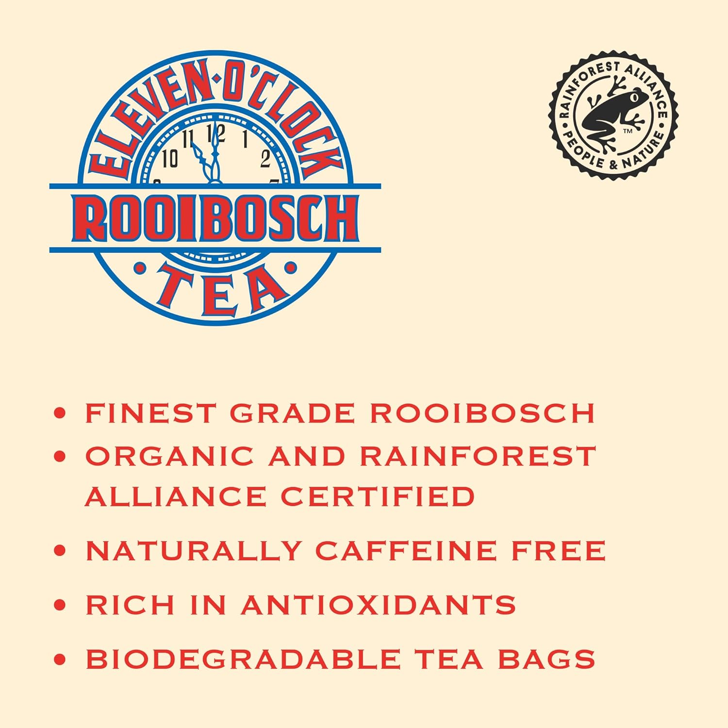 Eleven O'Clock Organic Rooibosch Tea (4 x 40 Tea Bags) - 160 Total Bags 4