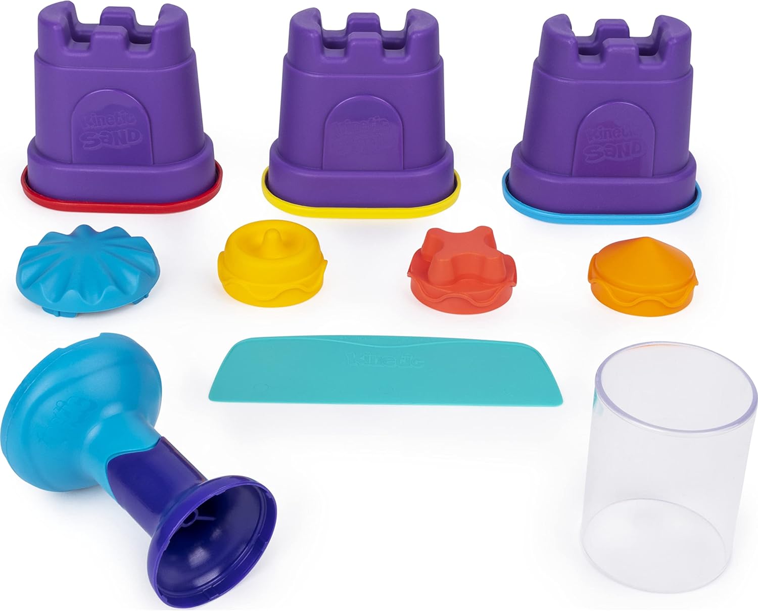 Kinetic Sand Rainbow Mix Set - 382g with 6 Tools for Kids 3+ 3