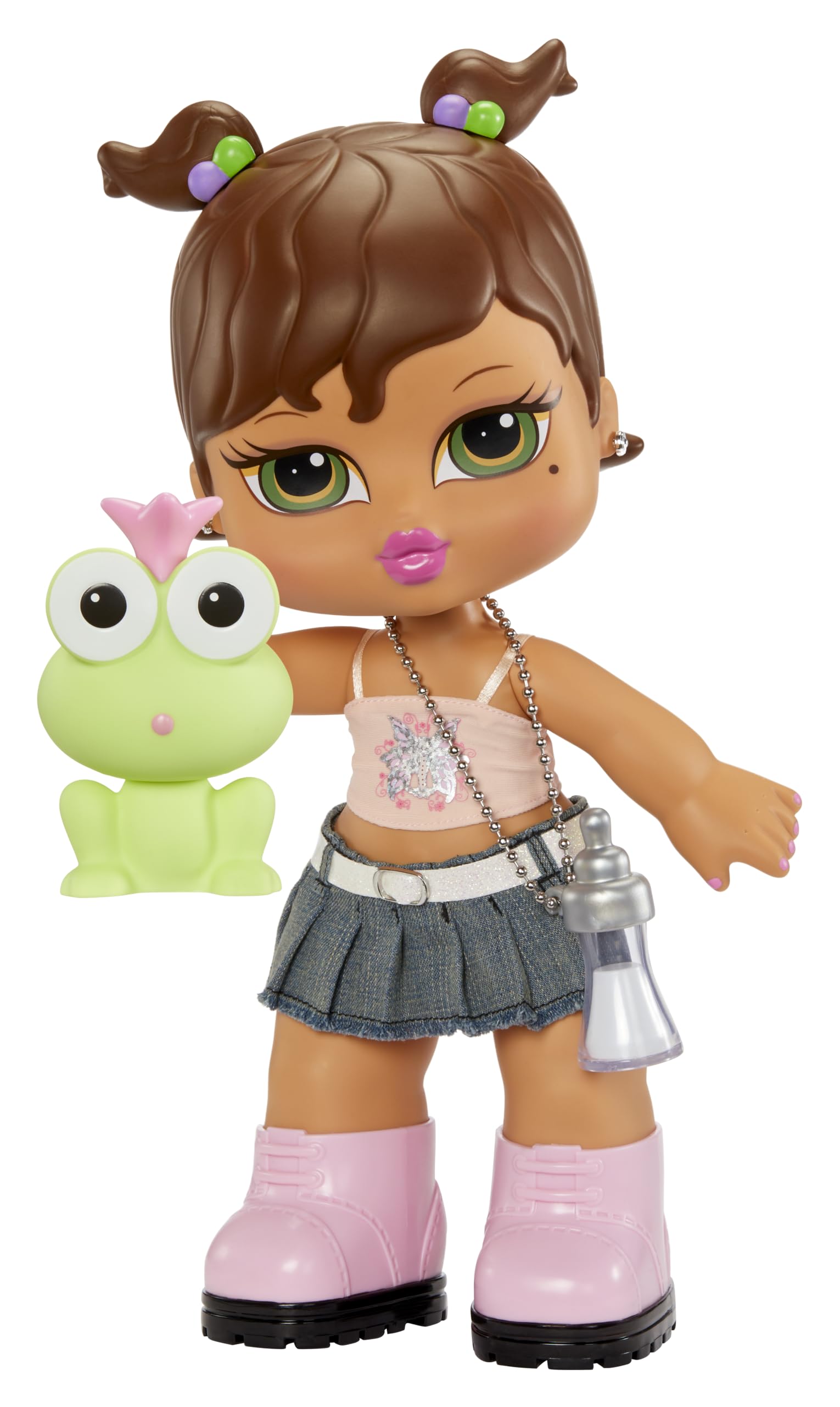 Bratz Big Babyz Yasmin - 34cm Collectible Doll with Pet & Bottle, Pink Fashion Outfit 16