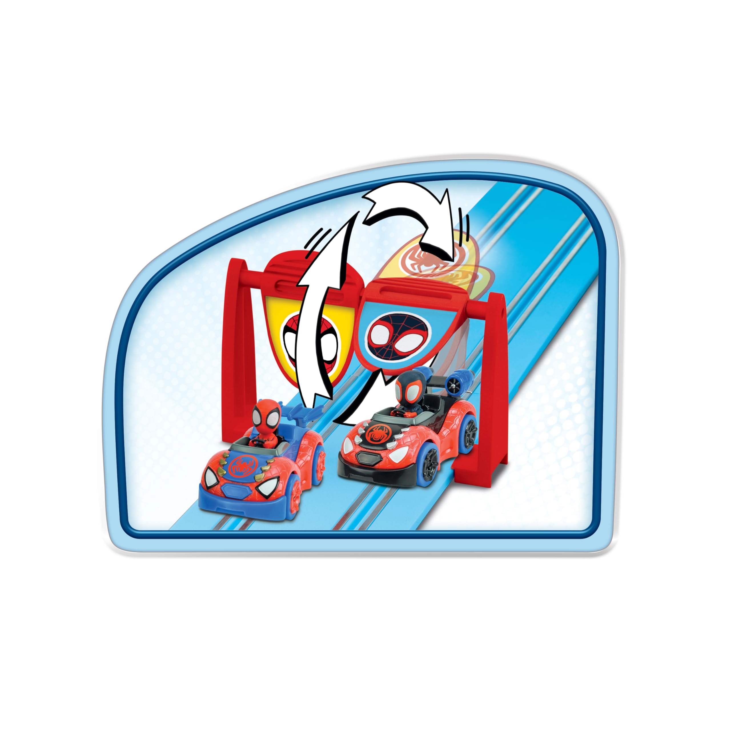 Carrera FIRST Spidey Go Webs Go Slot Car Racing Track - 2.9m Track for Ages 3+