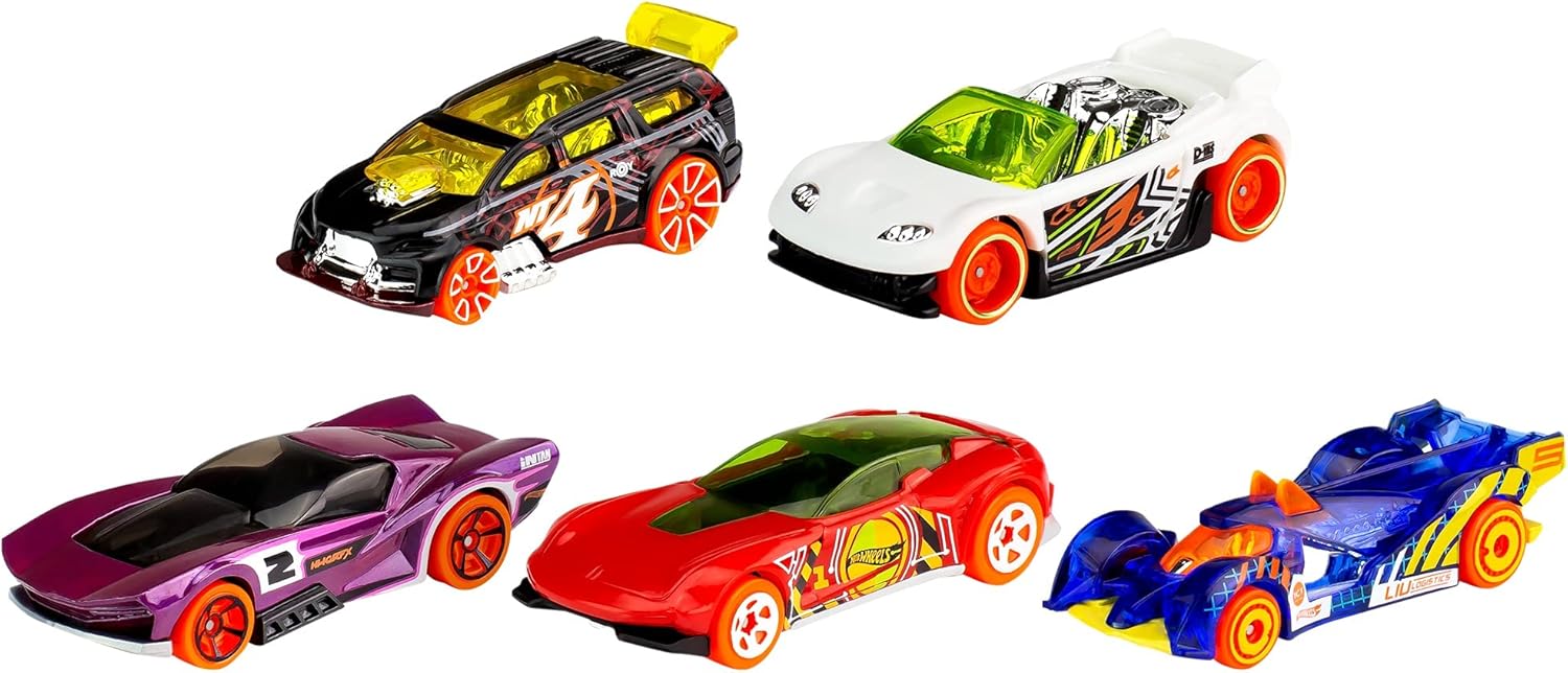 Hot Wheels 5er-Auto-Geschenkpaket – Druckgussfahrzeuge im Maßstab 1:64 für Kinder ab 3 Jahren 10