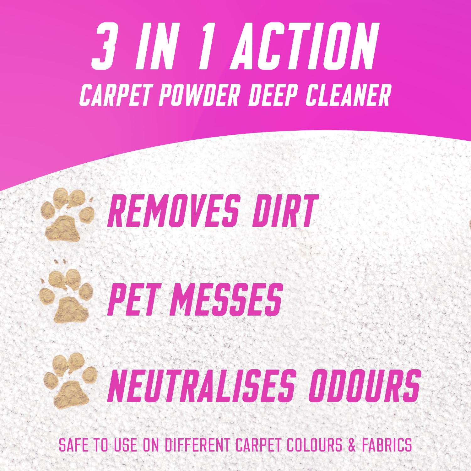 Vanish Carpet & Upholstery Clean & Fresh Power Powder (650g) 8