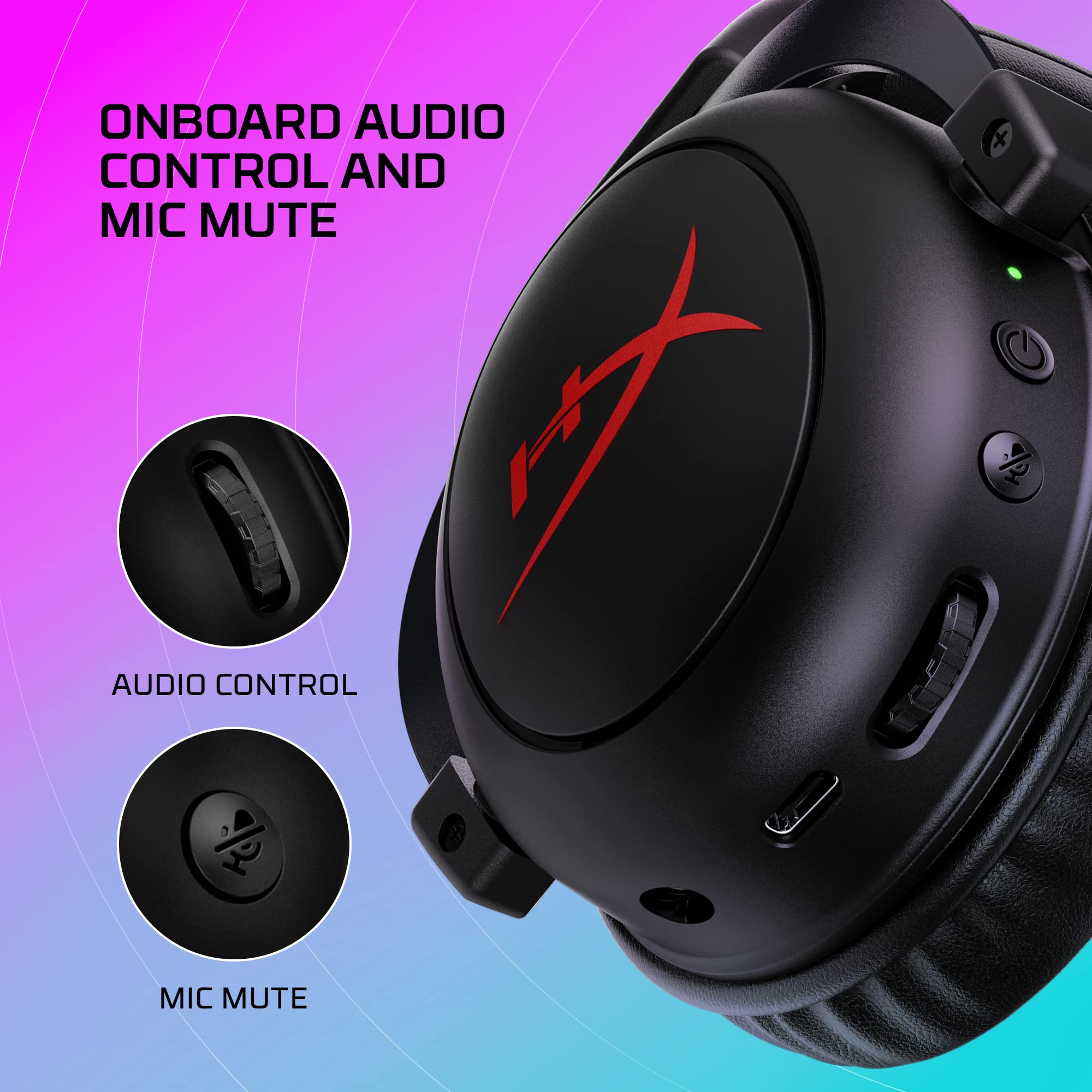 HyperX Cloud II Core Wireless – Gaming-Headset für PC mit DTS Headphone:X Spatial Audio 5