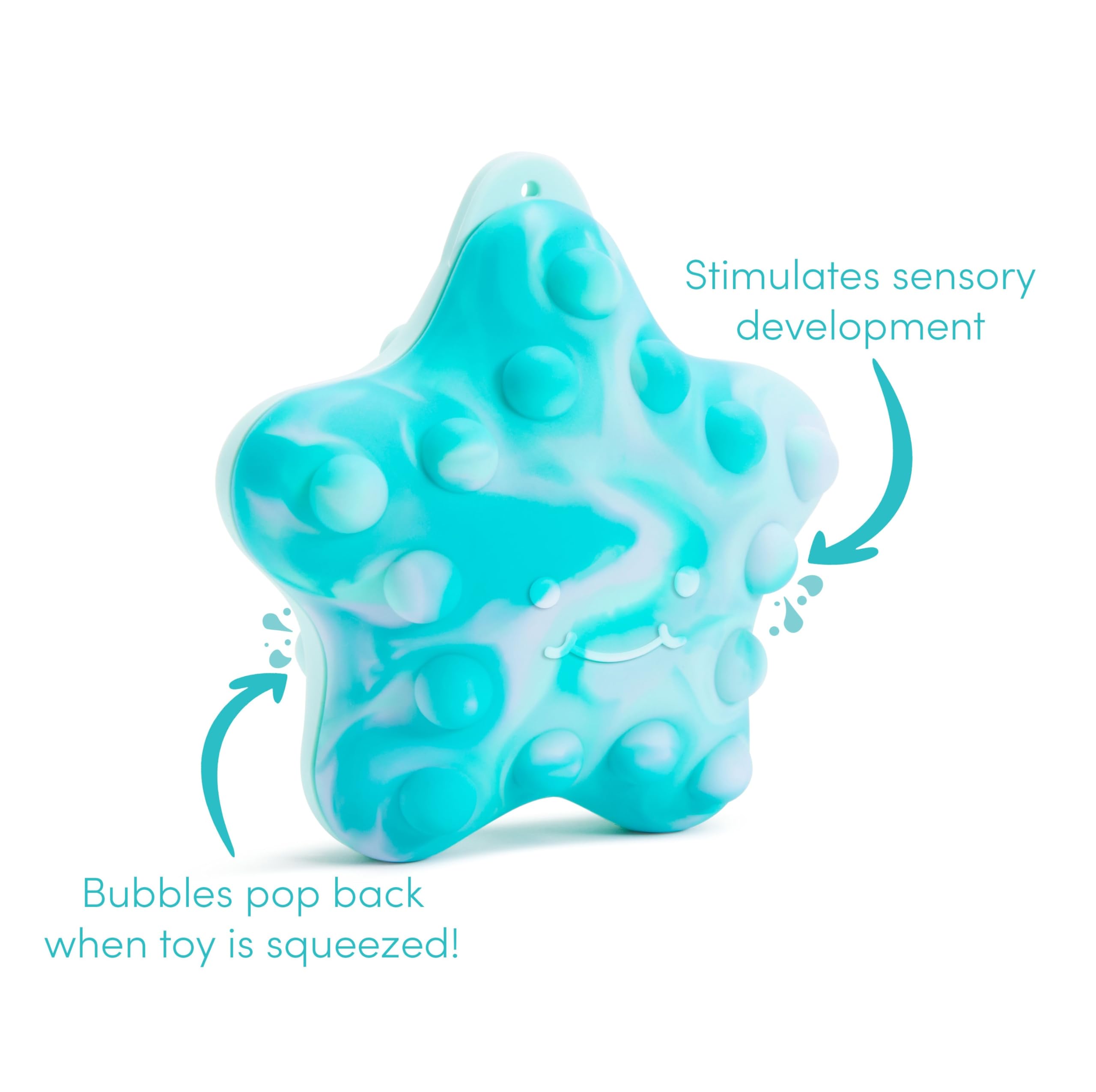 Munchkin Pop Squish Popping Bath Toy - Silicone Fidget Sensory Toy for Babies 12+ Months 3