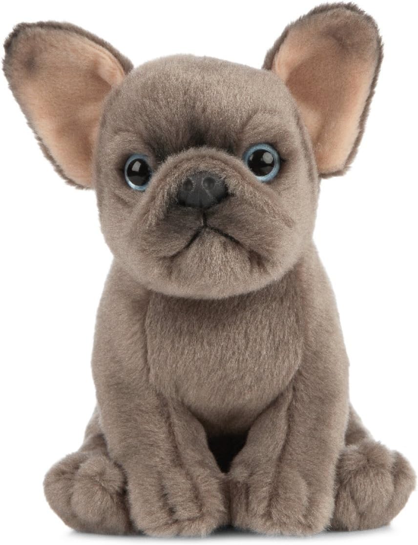 Living Nature French Bulldog Puppy Plush Toy - 16cm Realistic Stuffed Animal