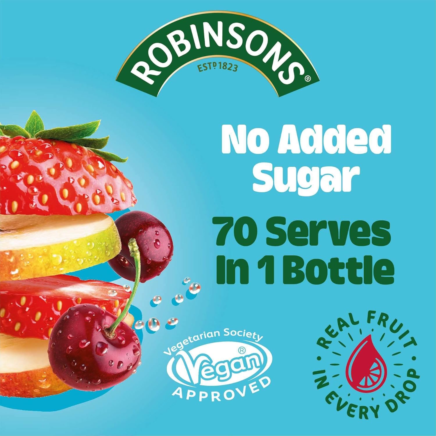 Robinsons Doppelt Stark Apfel &amp; Schwarze Johannisbeere, ohne Zuckerzusatz, 1,75 l 4
