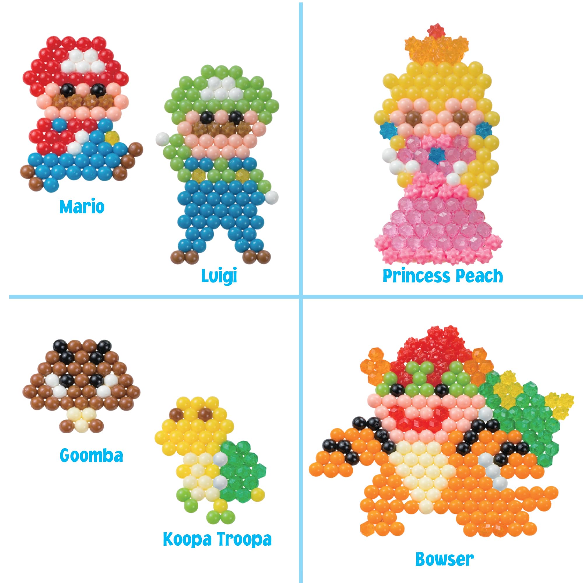 Aquabeads Super Mario Character Set - Arts & Crafts Bead Kit for Kids 4+ 9