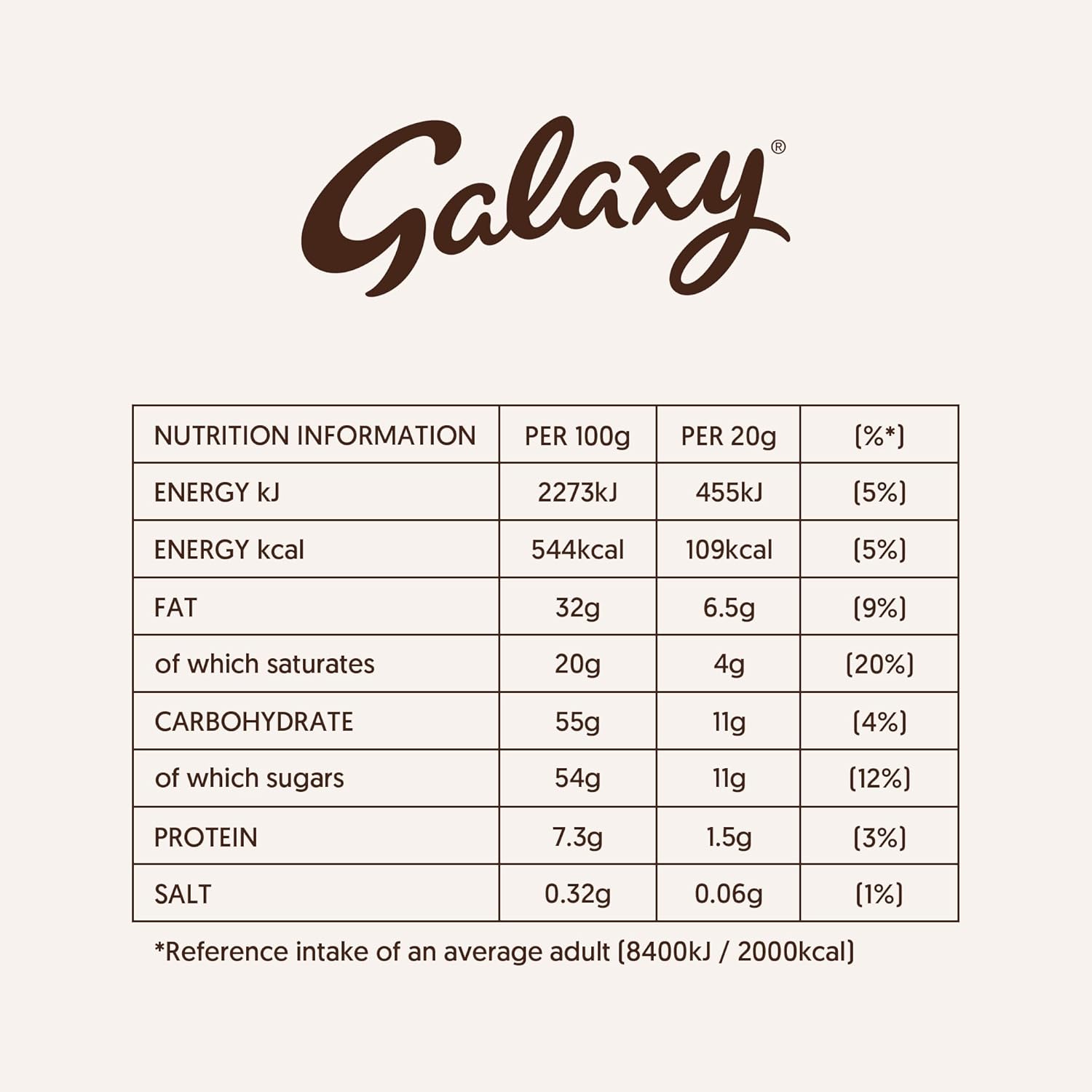 Galaxy Smooth Milk Chocolate Bar 100g - Movie Night Snack, Chocolate Gift, Sharing Bar 8