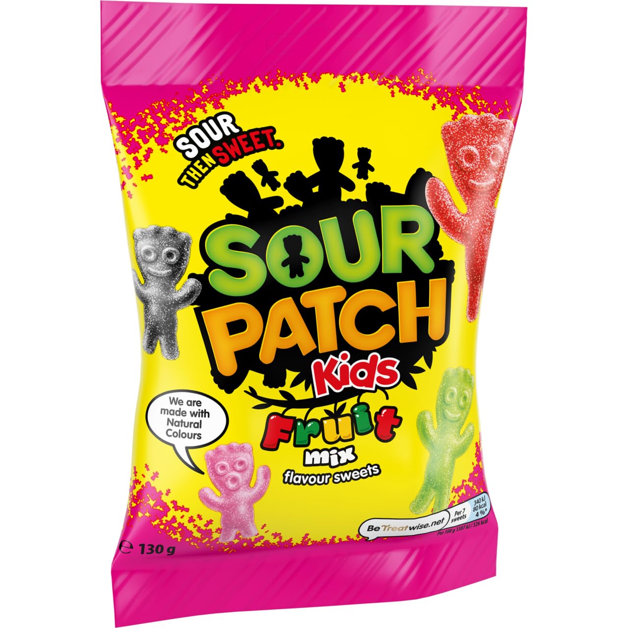 Sour Patch Kids, saure Süßigkeiten mit gemischtem Fruchtgeschmack, würzige und zähe vegane Süßigkeiten, 130 g 4
